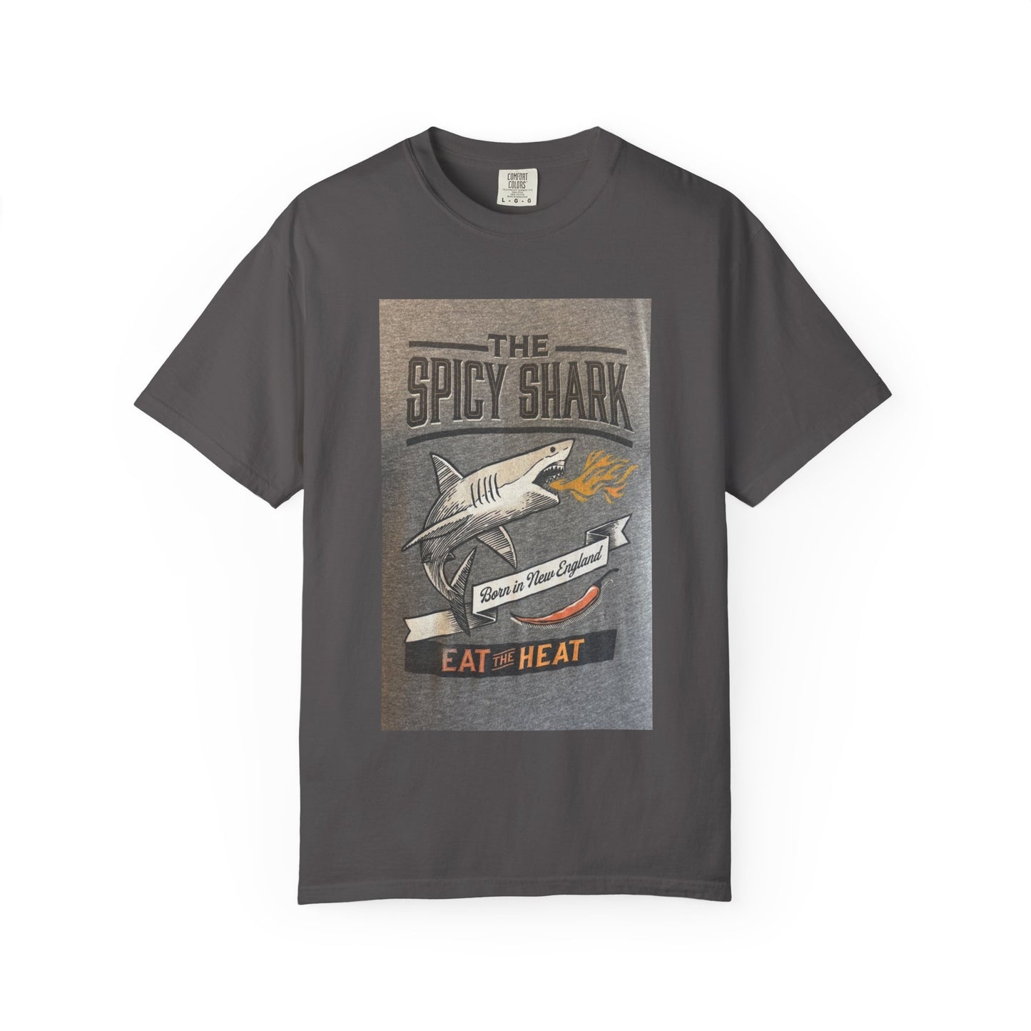 Spicy Shark Unisex T-Shirt | Relaxed Fit, Beachwear & BBQ Gift Idea