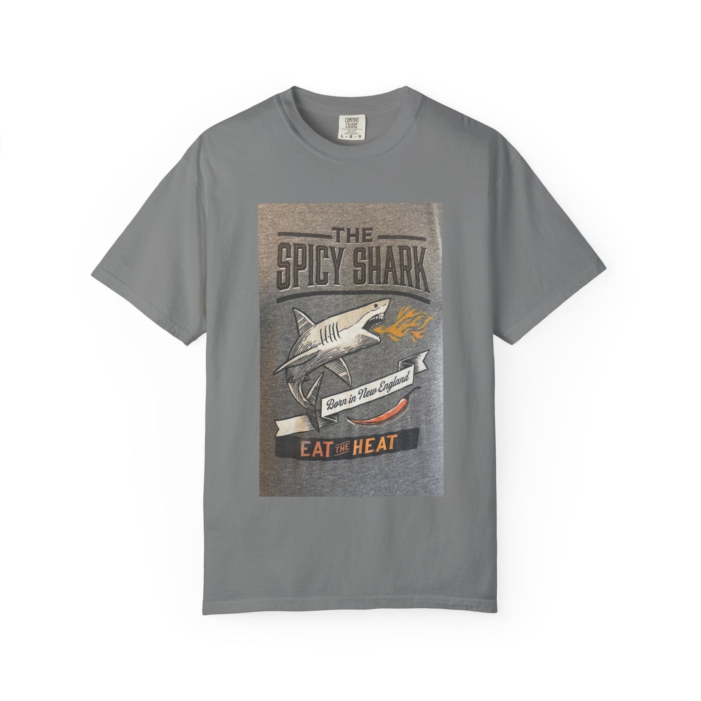 Spicy Shark Unisex T-Shirt | Relaxed Fit, Beachwear & BBQ Gift Idea