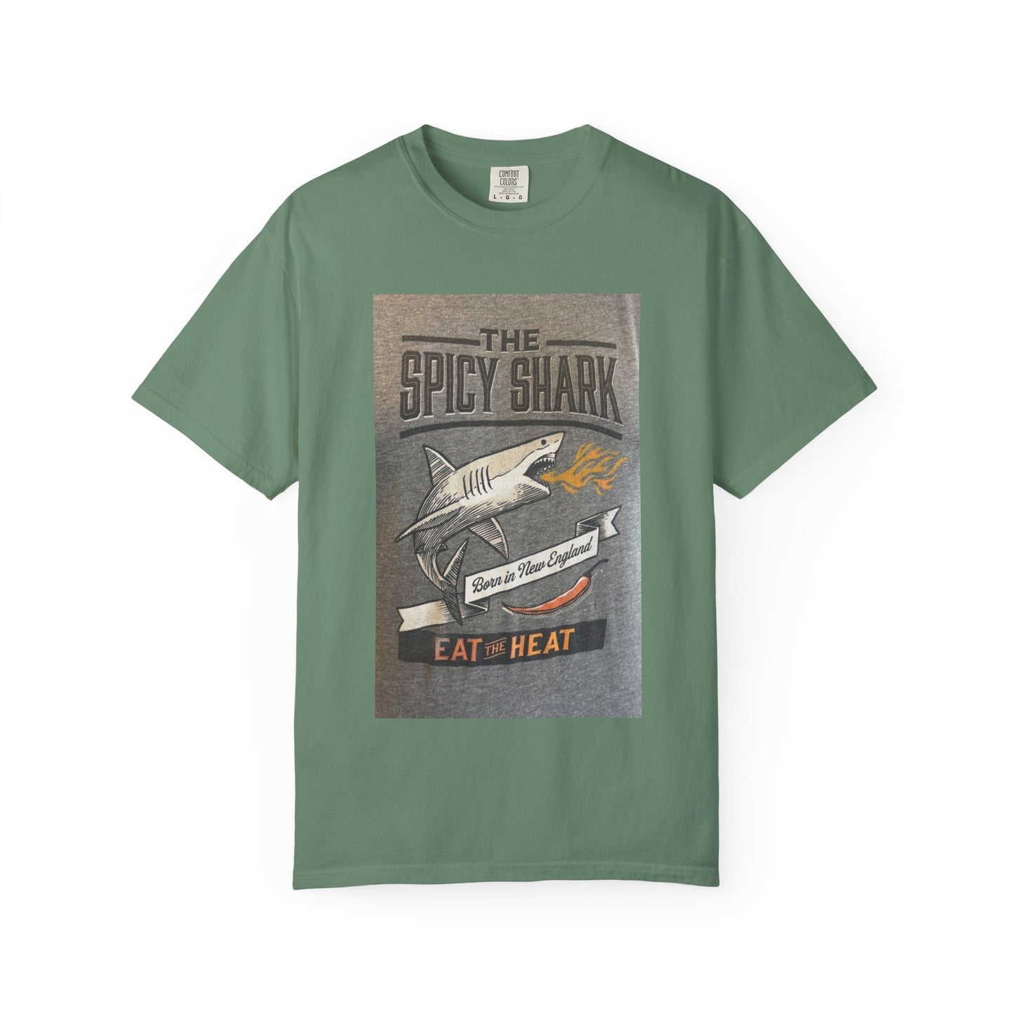 Spicy Shark Unisex T-Shirt | Relaxed Fit, Beachwear & BBQ Gift Idea