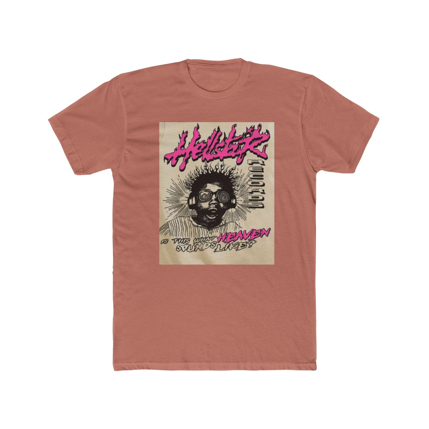 Unisex Cotton Crew Tee - 'Hellsetter: Music in Heaven' Graphic T-Shirt