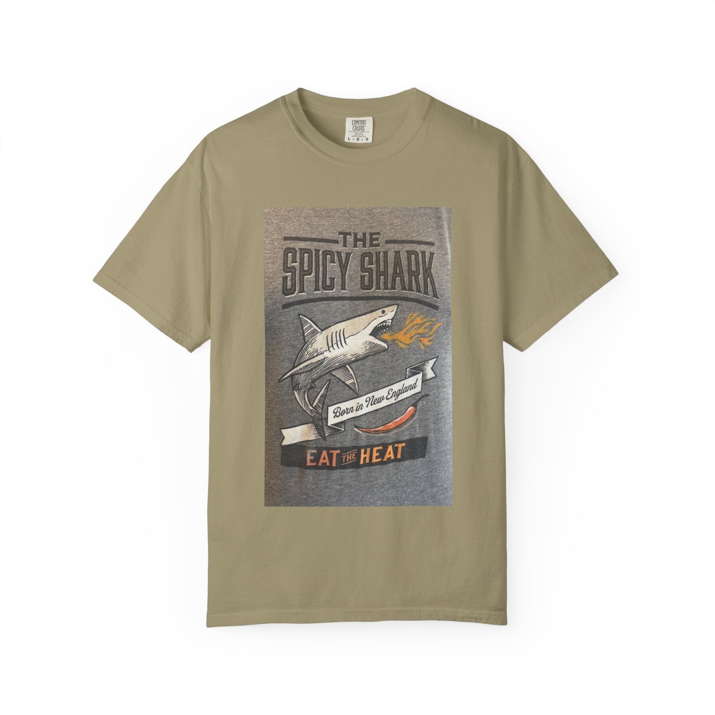 Spicy Shark Unisex T-Shirt | Relaxed Fit, Beachwear & BBQ Gift Idea