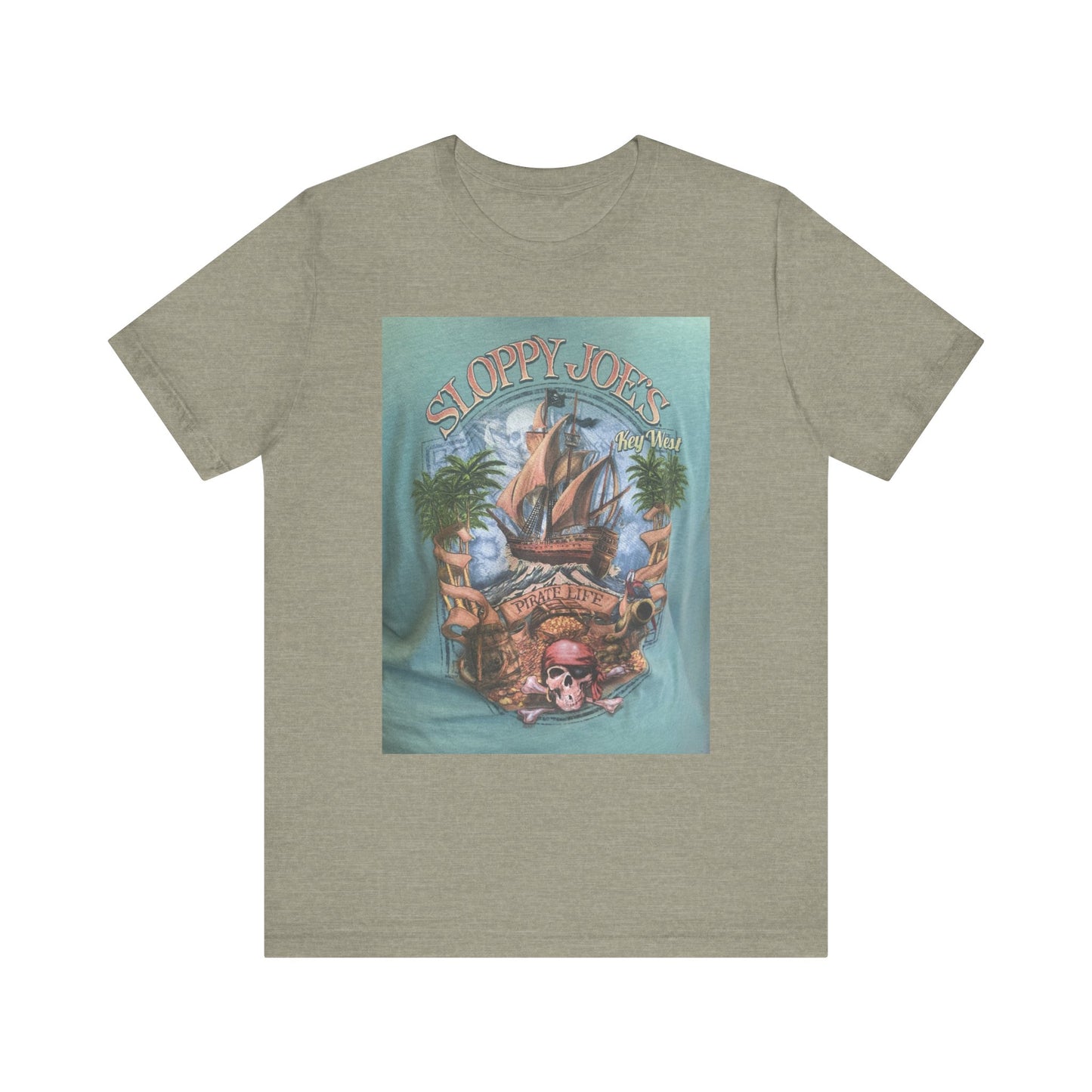 Funny Sloppy Joe graphic tee featuring a Key West theme, ideal for food lovers and retro style fans