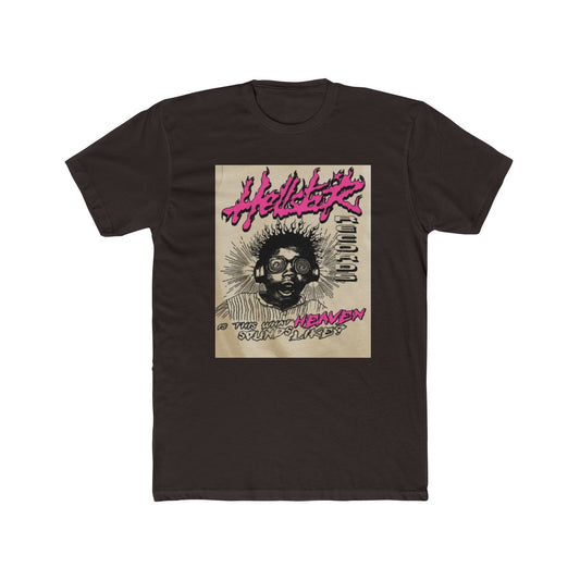 Unisex Cotton Crew Tee - 'Hellsetter: Music in Heaven' Graphic T-Shirt