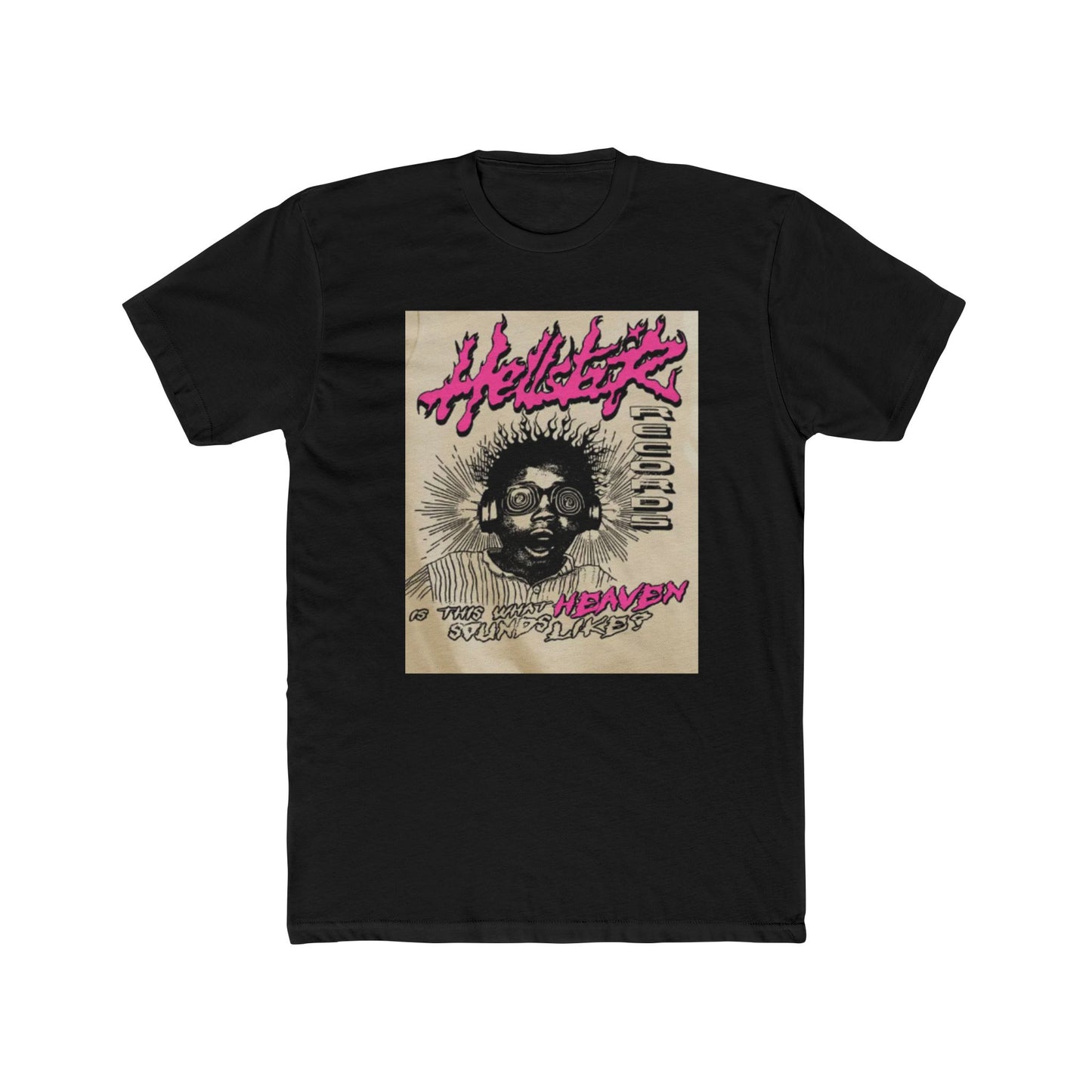 Unisex Cotton Crew Tee - 'Hellsetter: Music in Heaven' Graphic T-Shirt