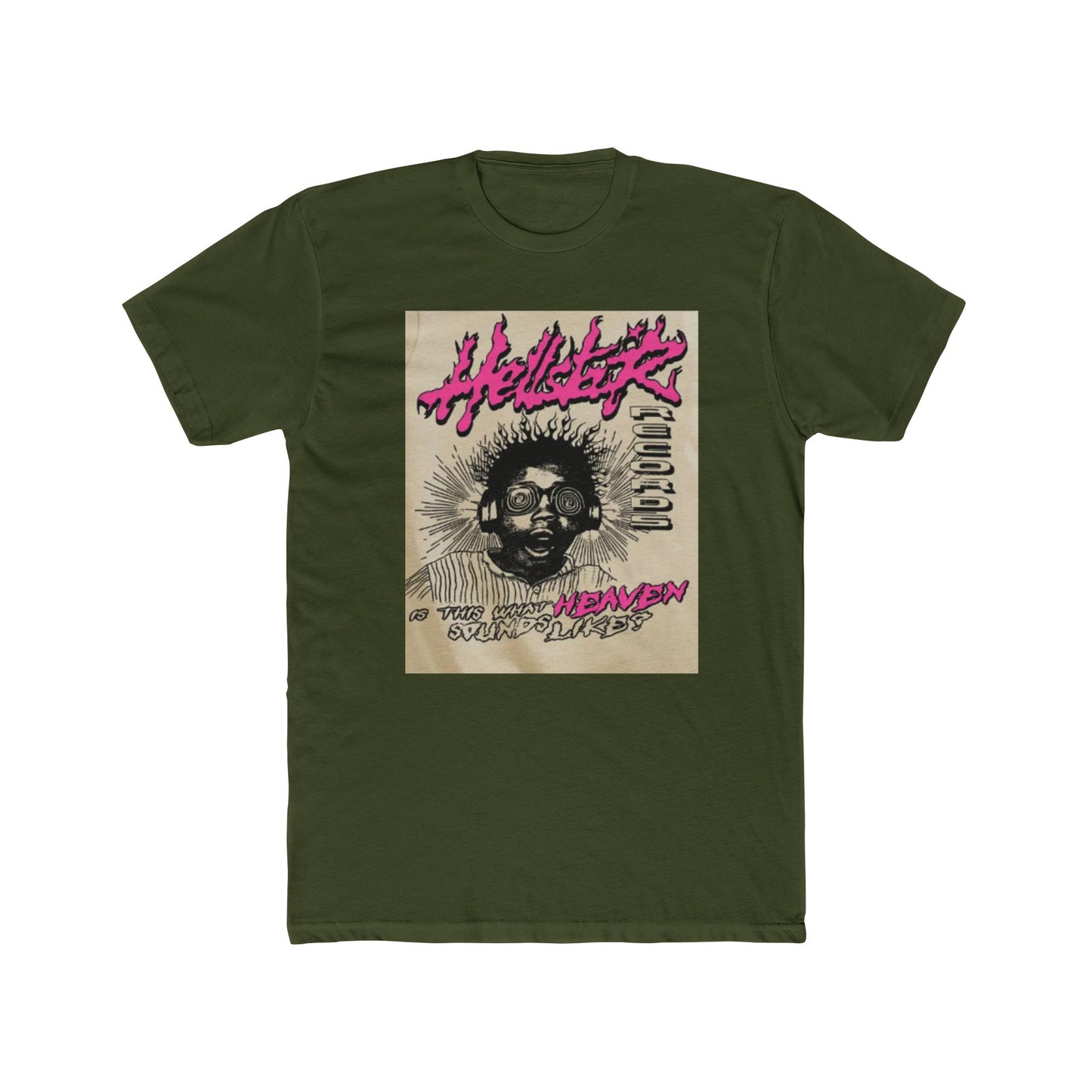 Unisex Cotton Crew Tee - 'Hellsetter: Music in Heaven' Graphic T-Shirt