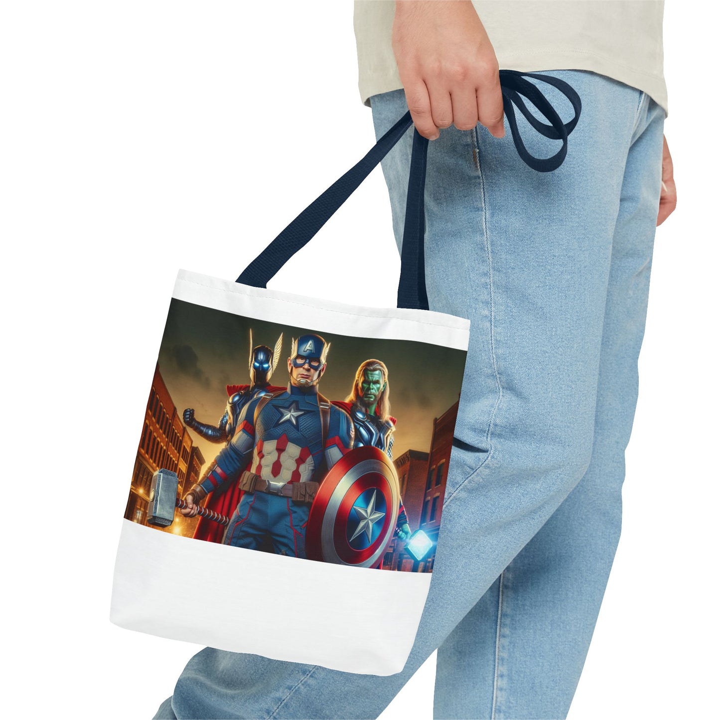 Marvel Avengers Tote Bag - Captain America, Thor, Loki