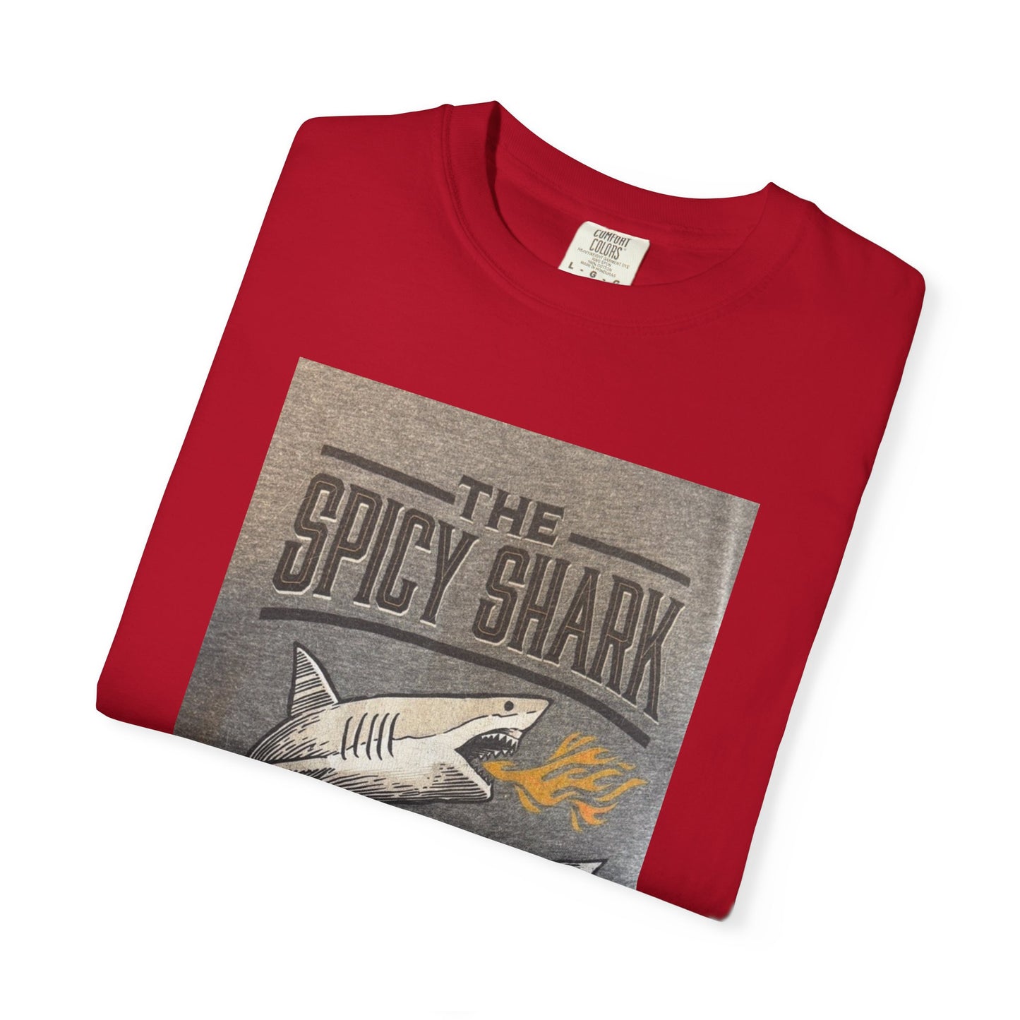 Spicy Shark Unisex T-Shirt | Relaxed Fit, Beachwear & BBQ Gift Idea