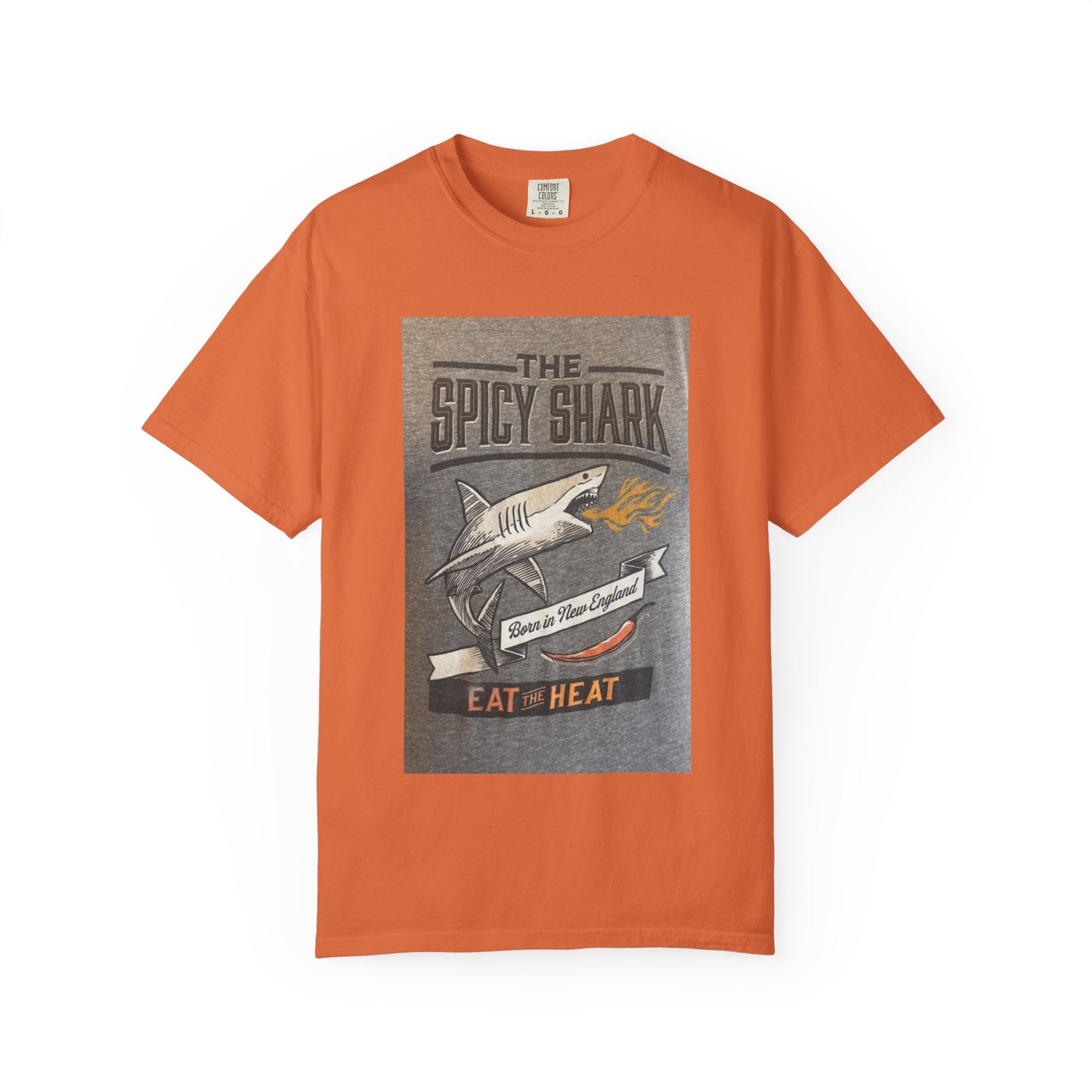 Spicy Shark Unisex T-Shirt | Relaxed Fit, Beachwear & BBQ Gift Idea