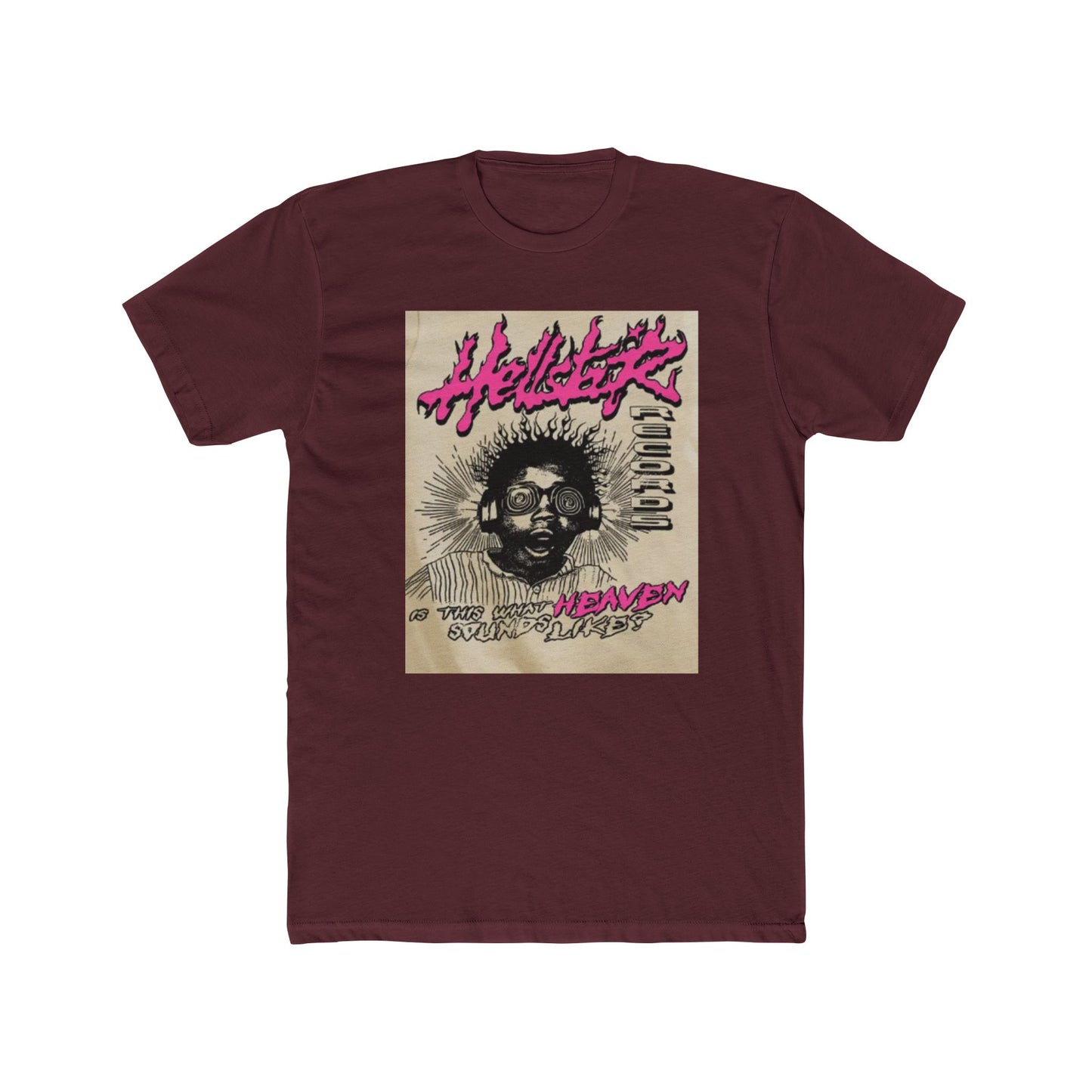 Unisex Cotton Crew Tee - 'Hellsetter: Music in Heaven' Graphic T-Shirt