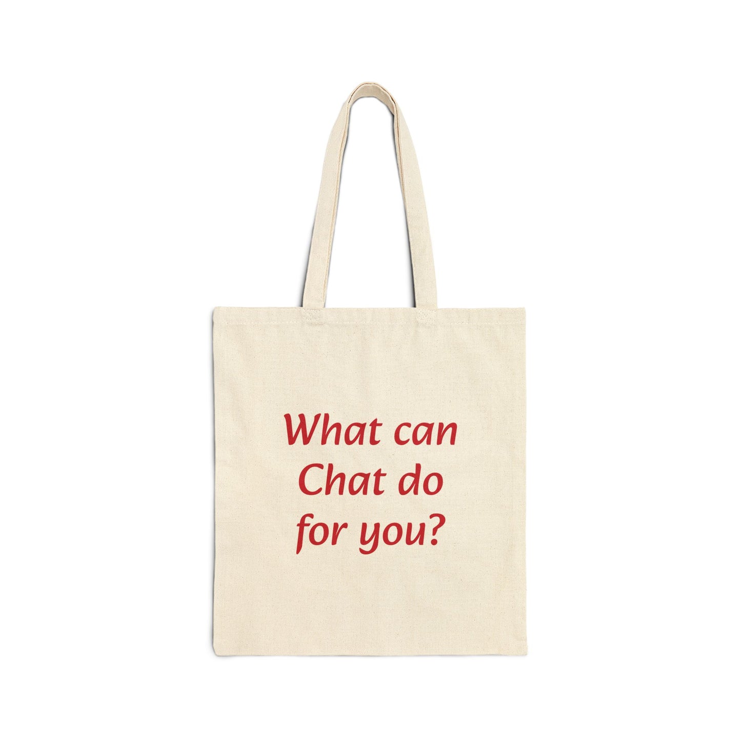 Canvas Tote Bag - Discover What Can Chat Do For You