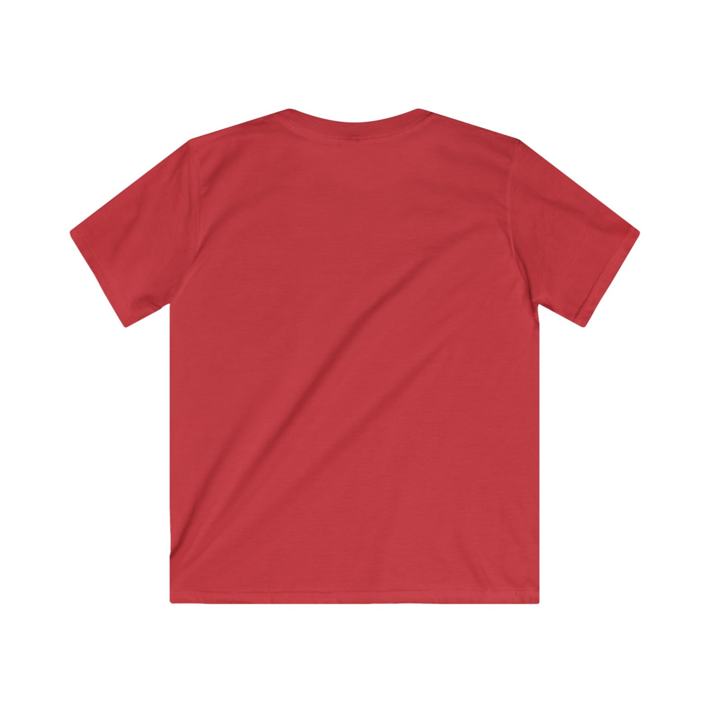 Adventure Awaits Kids Softstyle Tee with Mountain and Hot Air Balloon Design