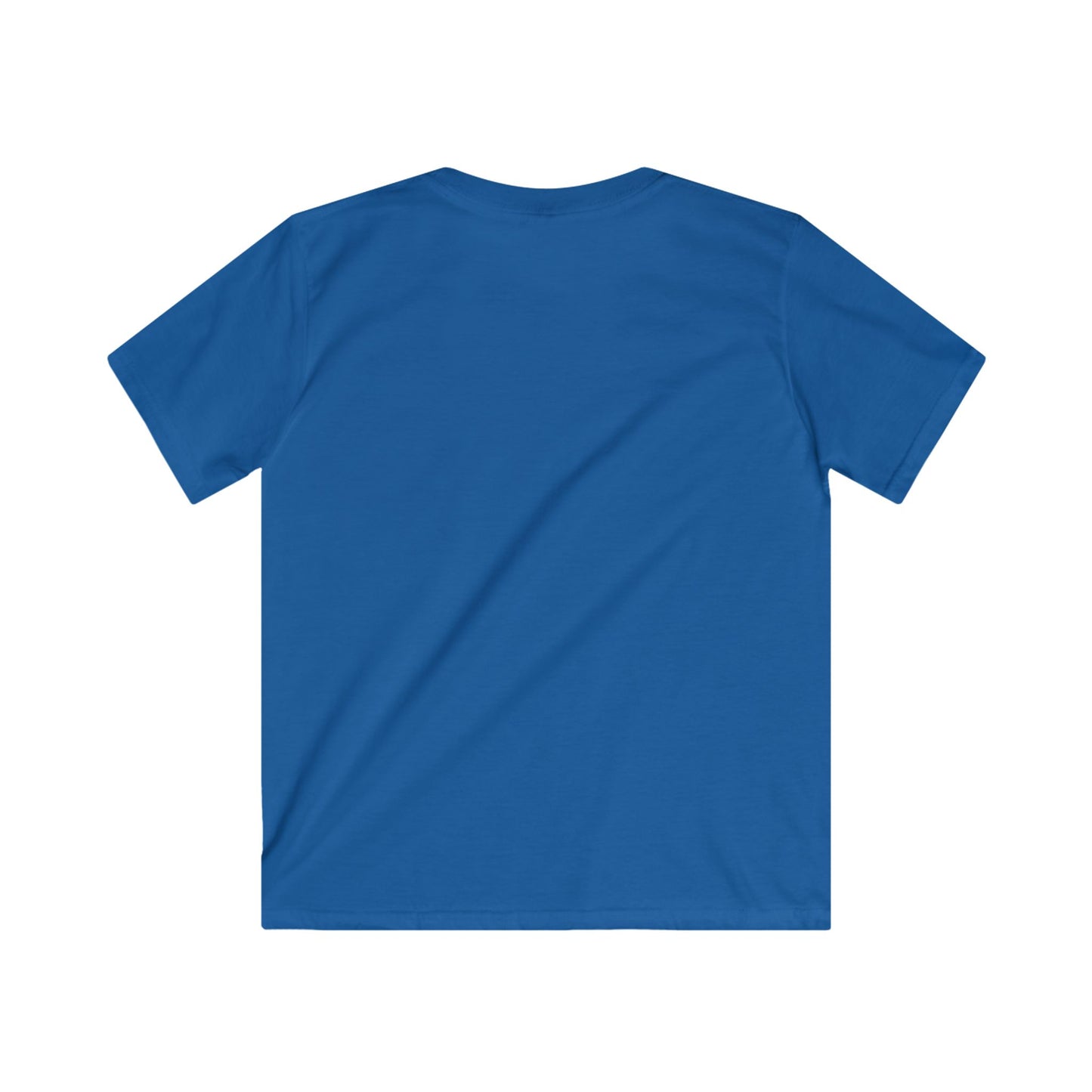 Adventure Awaits Kids Softstyle Tee with Mountain and Hot Air Balloon Design