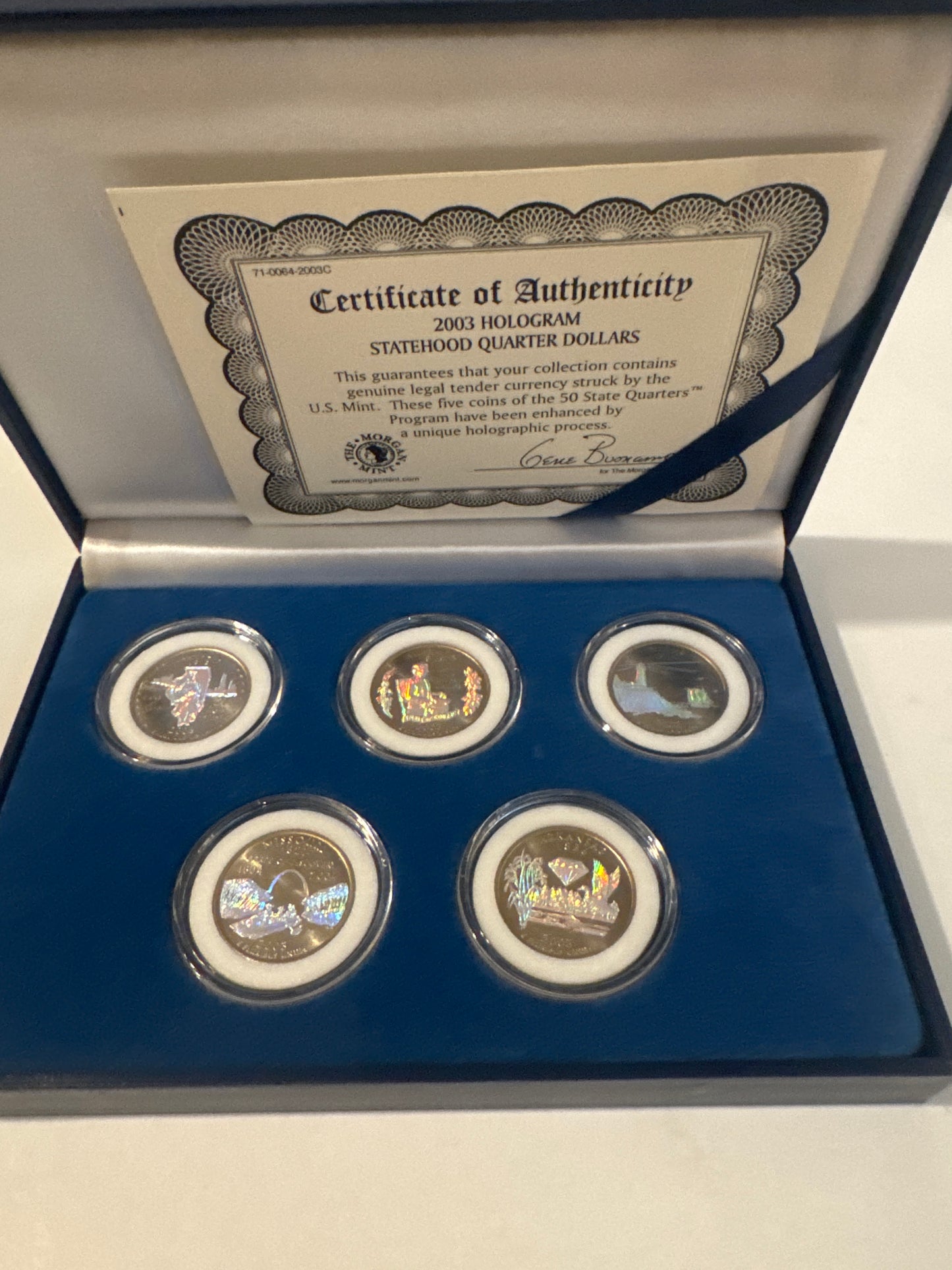 5-Statehood Dollar Coin Set – Special Hologram Collector’s Edition