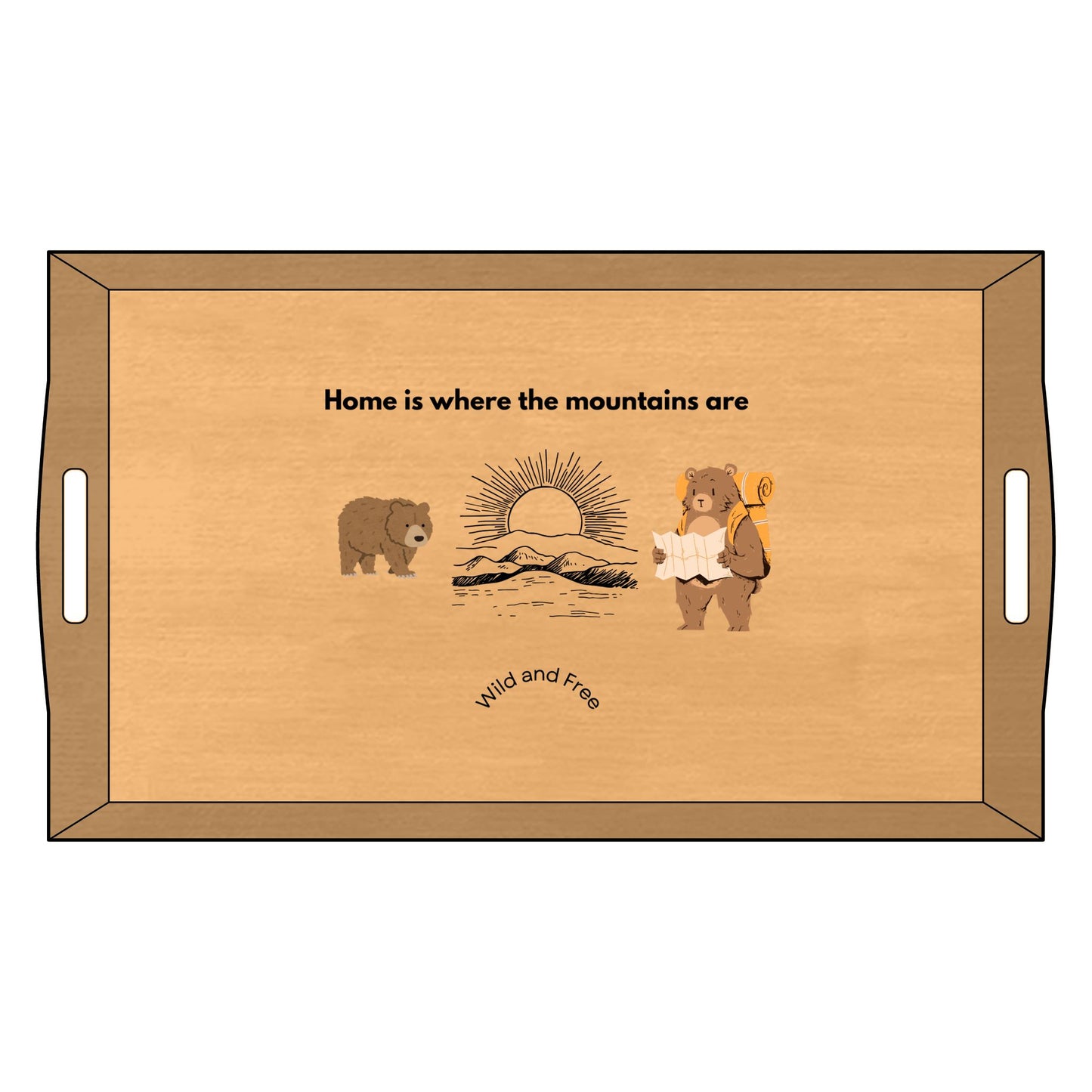 Engraved Bamboo Serving Tray – Custom Gift & Kitchen Decor