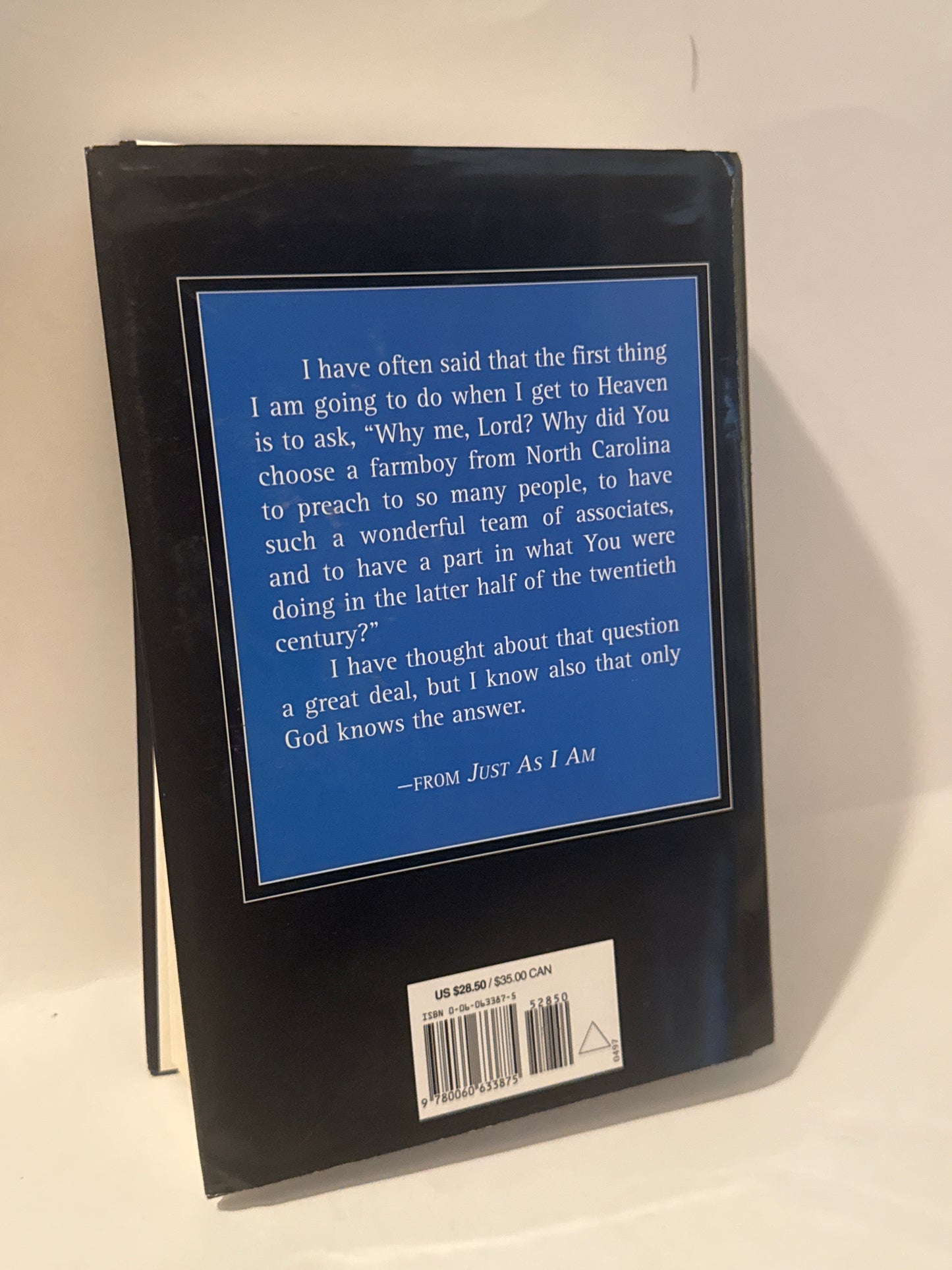 Just As I Am – Billy Graham Memoir, Hardcover Edition