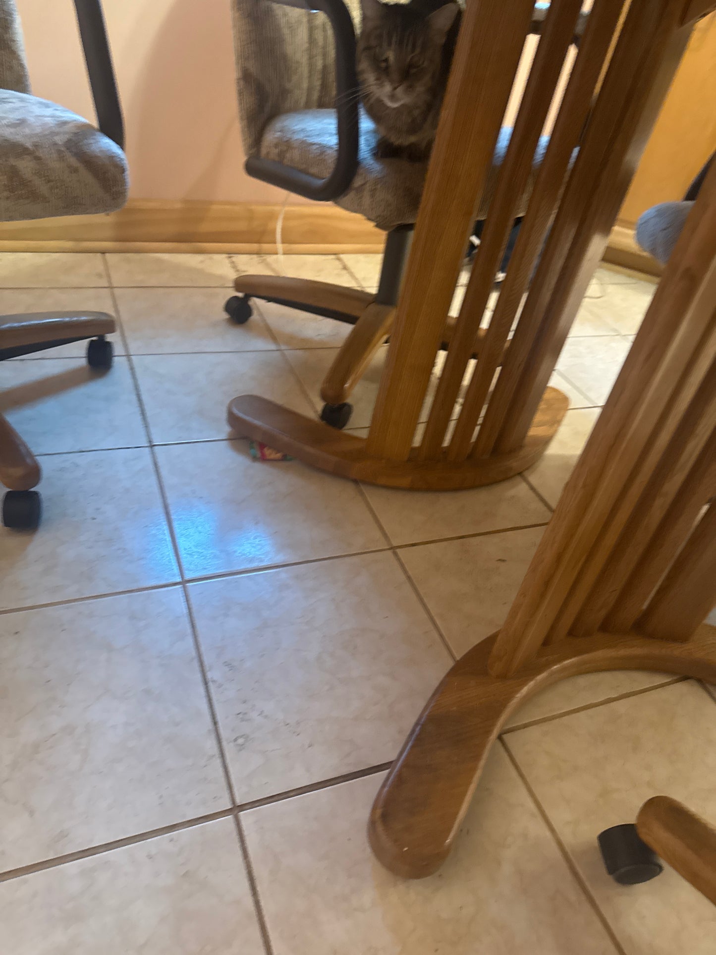 Vintage Solid Wood Kitchen Table Set – Seats Four