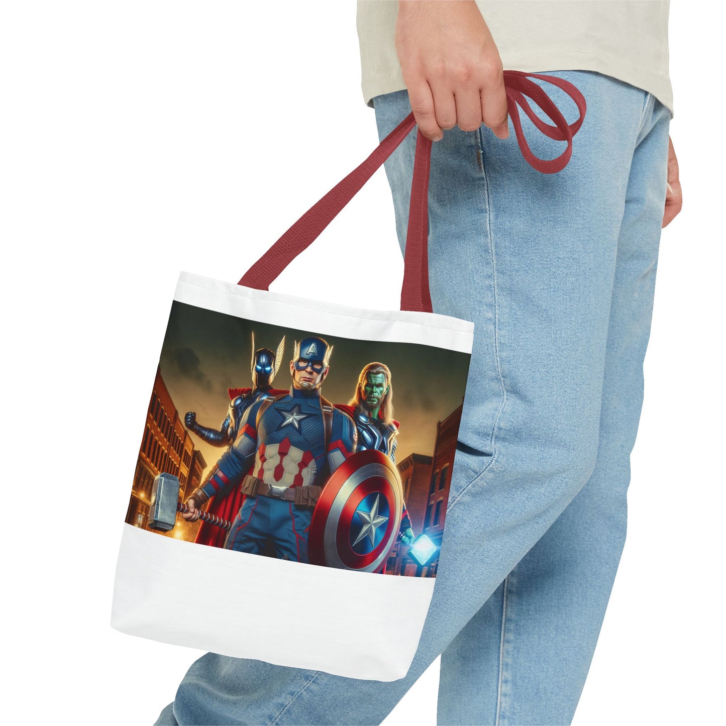 Marvel Avengers Tote Bag - Captain America, Thor, Loki