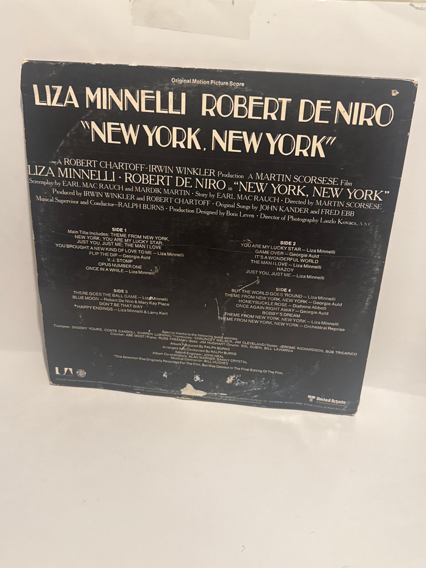 New York, New York Soundtrack LP – Liza Minnelli & Robert De Niro Vinyl