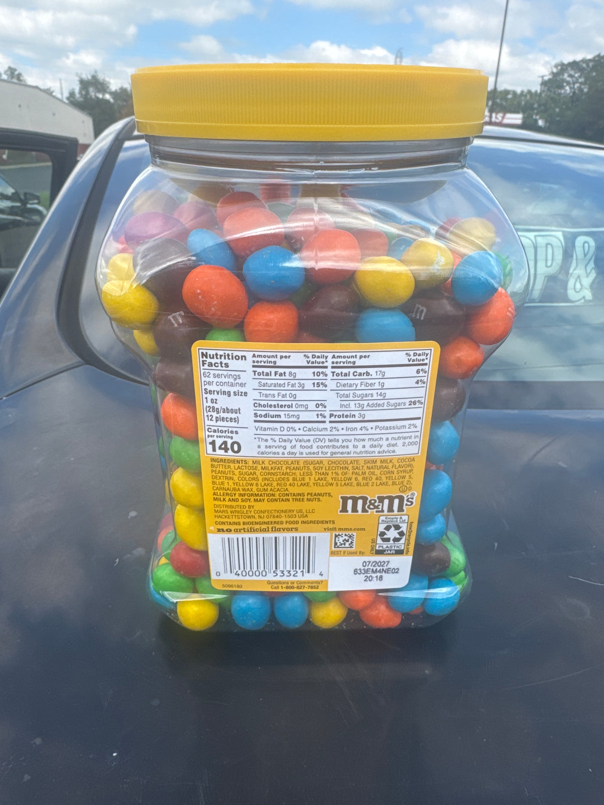 M&M's Peanut Milk Chocolate Candy – Resealable Bag