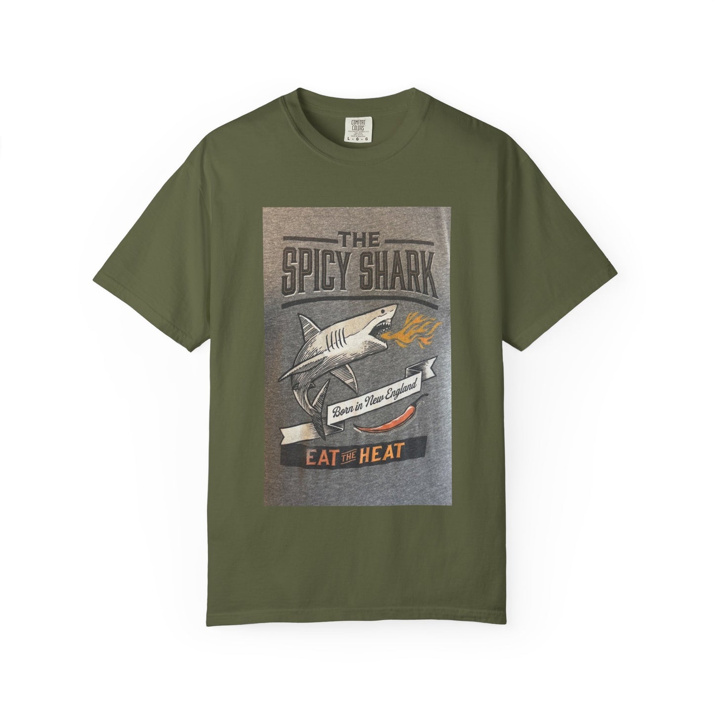 Spicy Shark Unisex T-Shirt | Relaxed Fit, Beachwear & BBQ Gift Idea