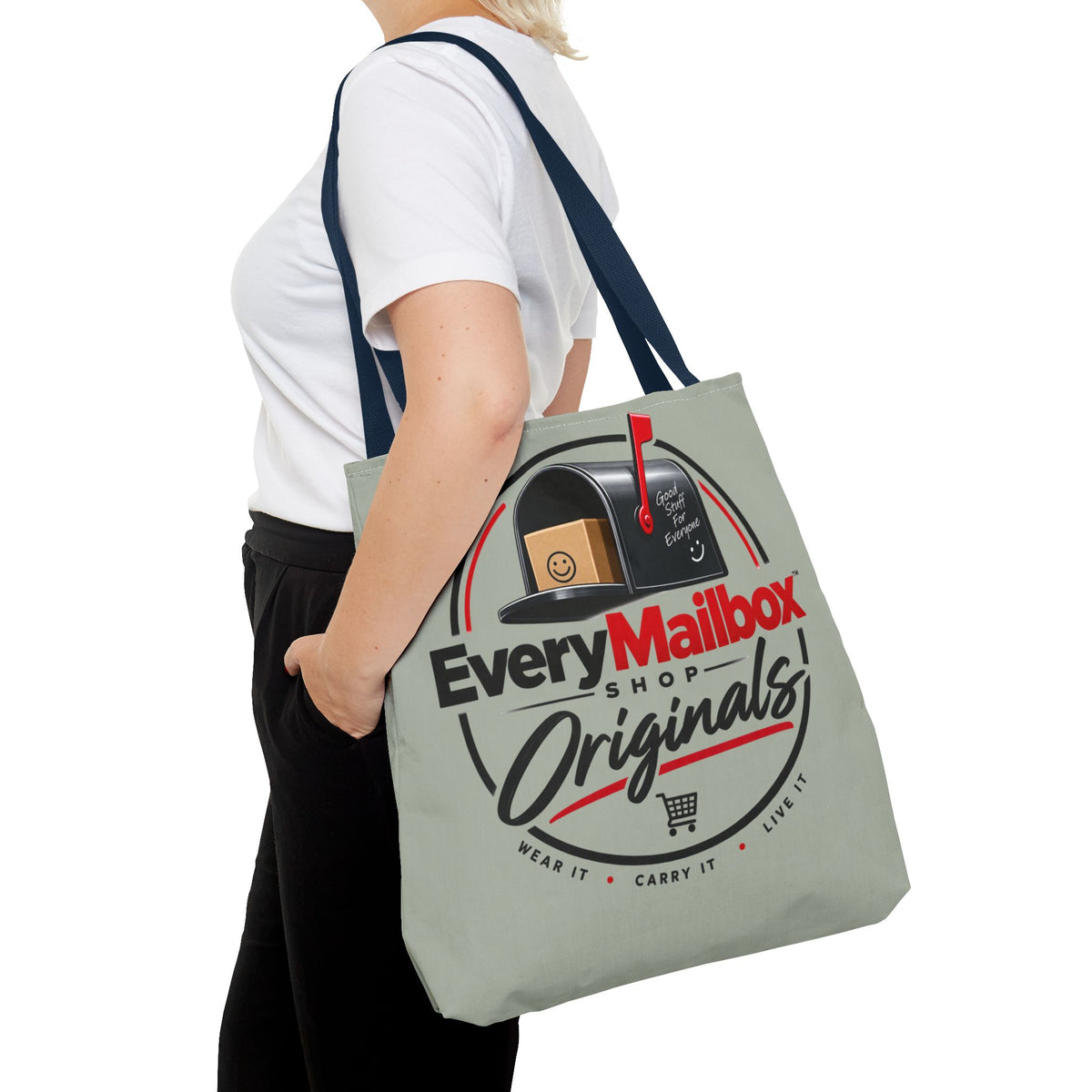 EveryMailbox Originals Logo Tote Bag – Mail Carrier & Delivery Enthusiast Canvas Tote