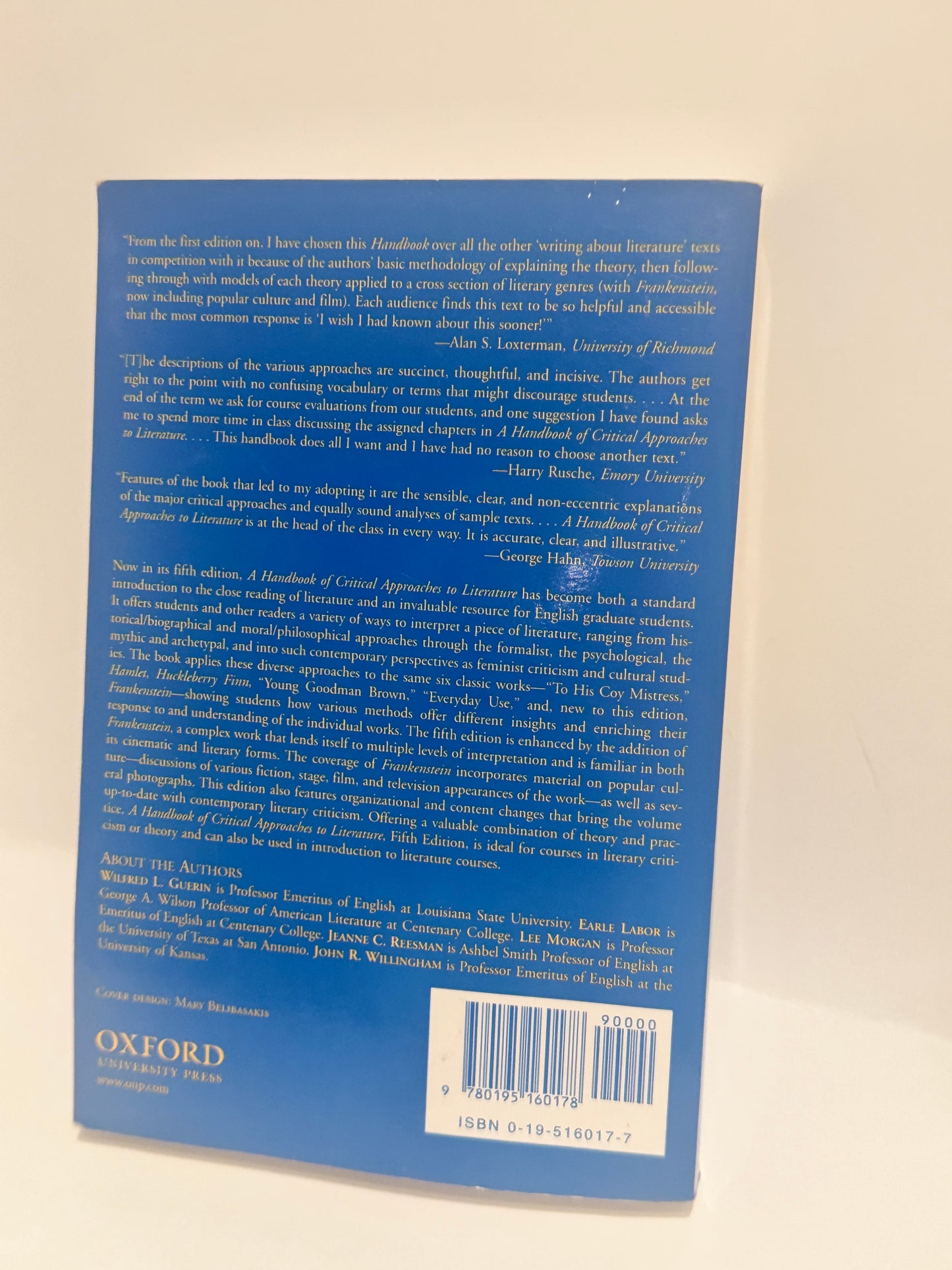A Handbook of Critical Approaches to Literature, Fifth Edition