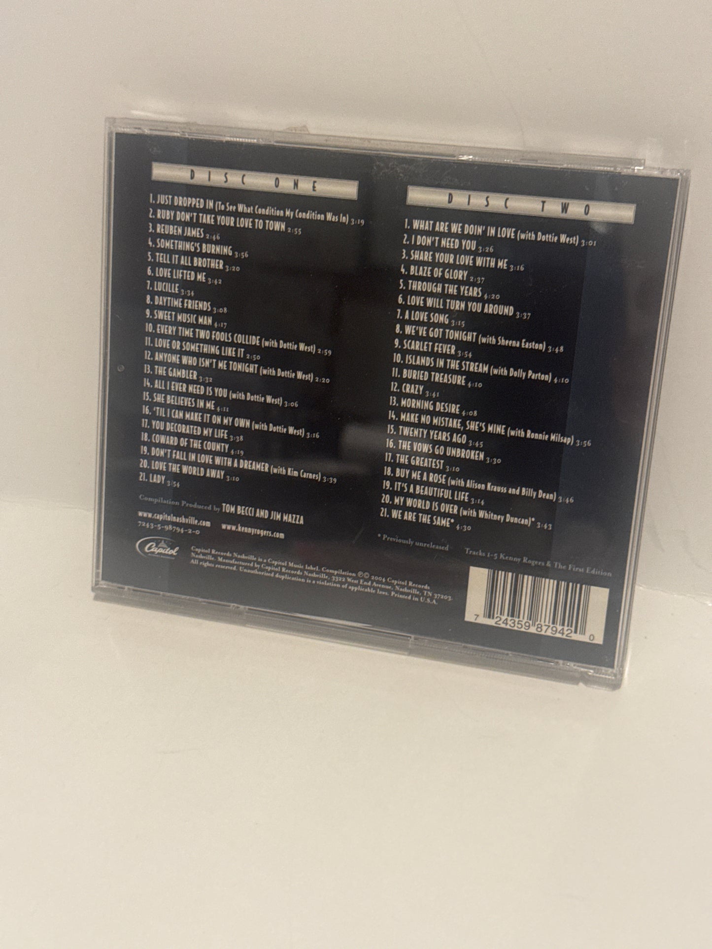 Kenny Rogers - 42 Ultimate Hits CD - Minor Case Wear, Excellent Discs