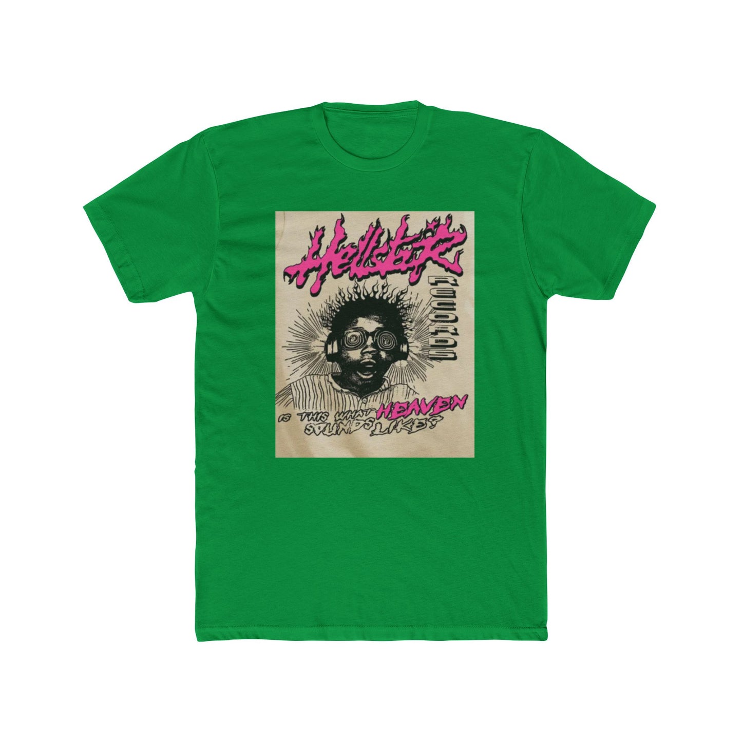 Unisex Cotton Crew Tee - 'Hellsetter: Music in Heaven' Graphic T-Shirt