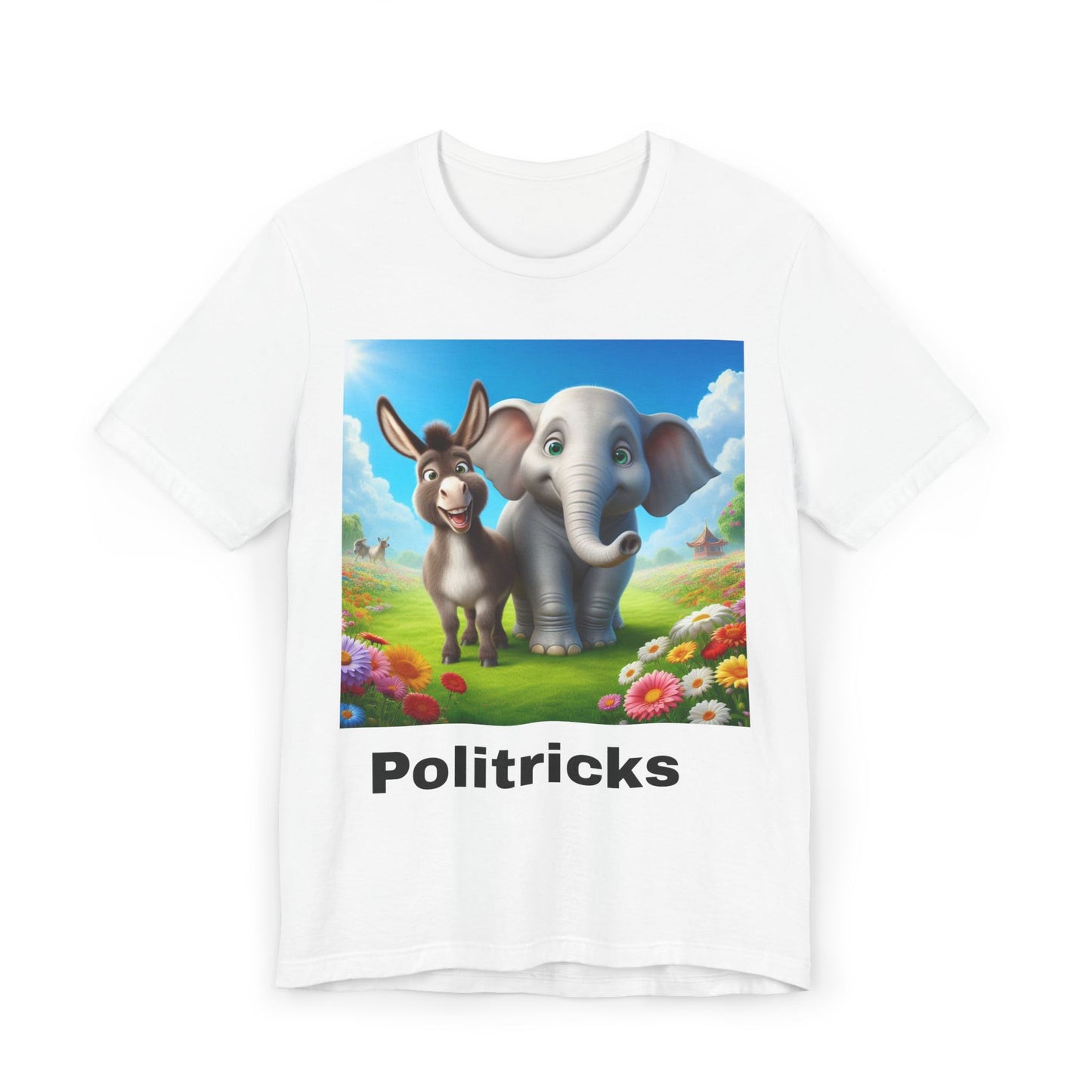 "Politricks" Funny Animal T-Shirt – Unisex Tee That Challenges Beliefs