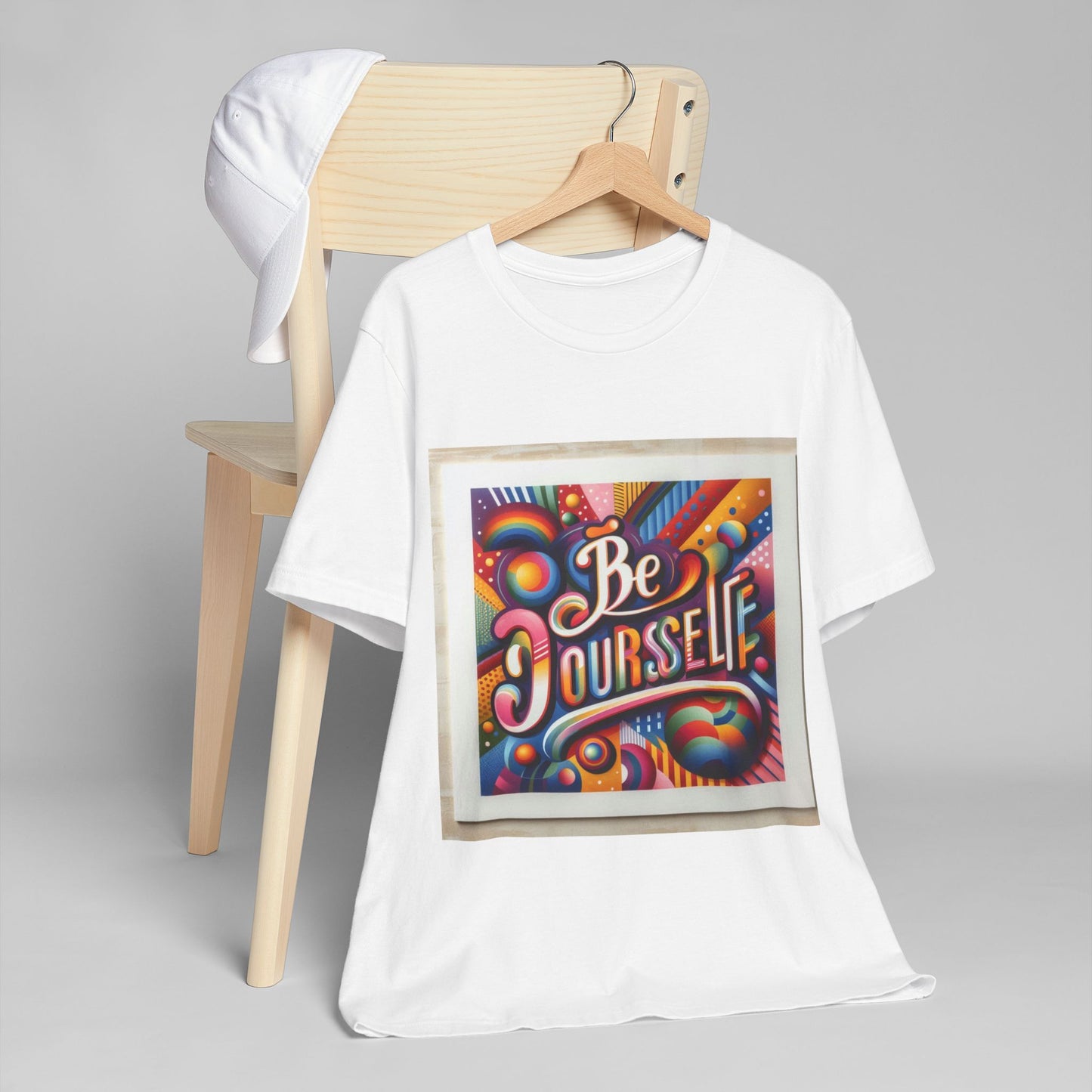 Be Yourself Inspirational Typography Unisex Jersey T-Shirt