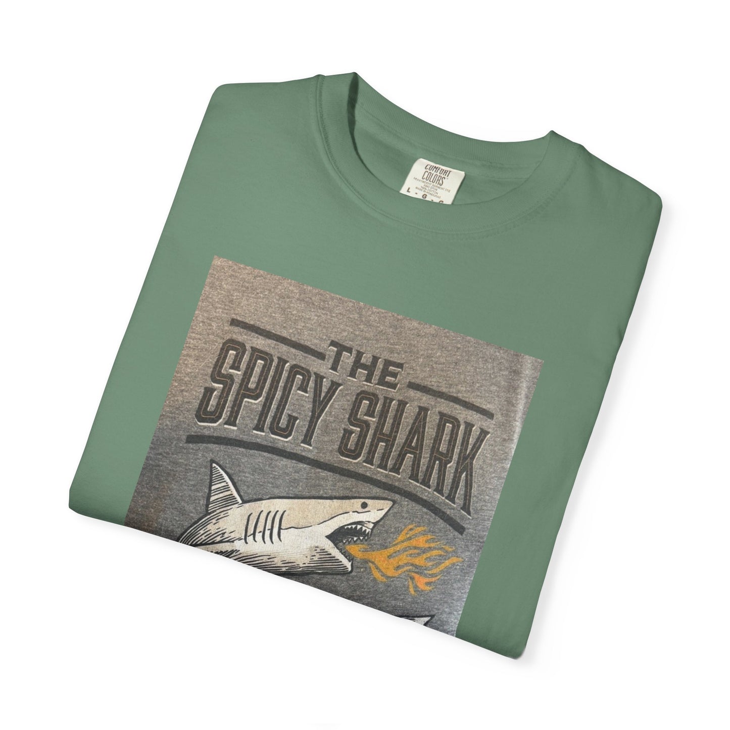 Spicy Shark Unisex T-Shirt | Relaxed Fit, Beachwear & BBQ Gift Idea