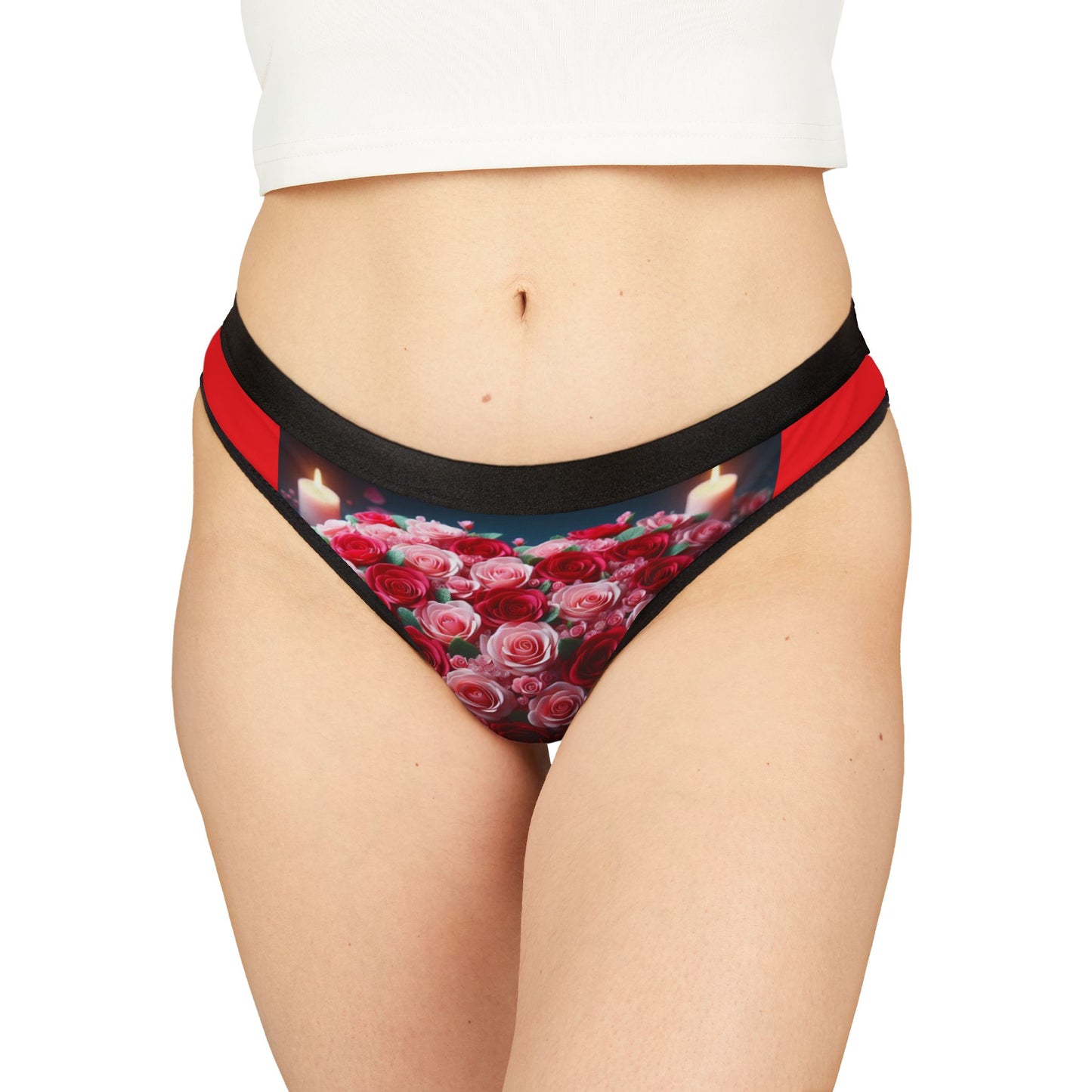 Women’s Floral Thongs – Romantic Gift for Her