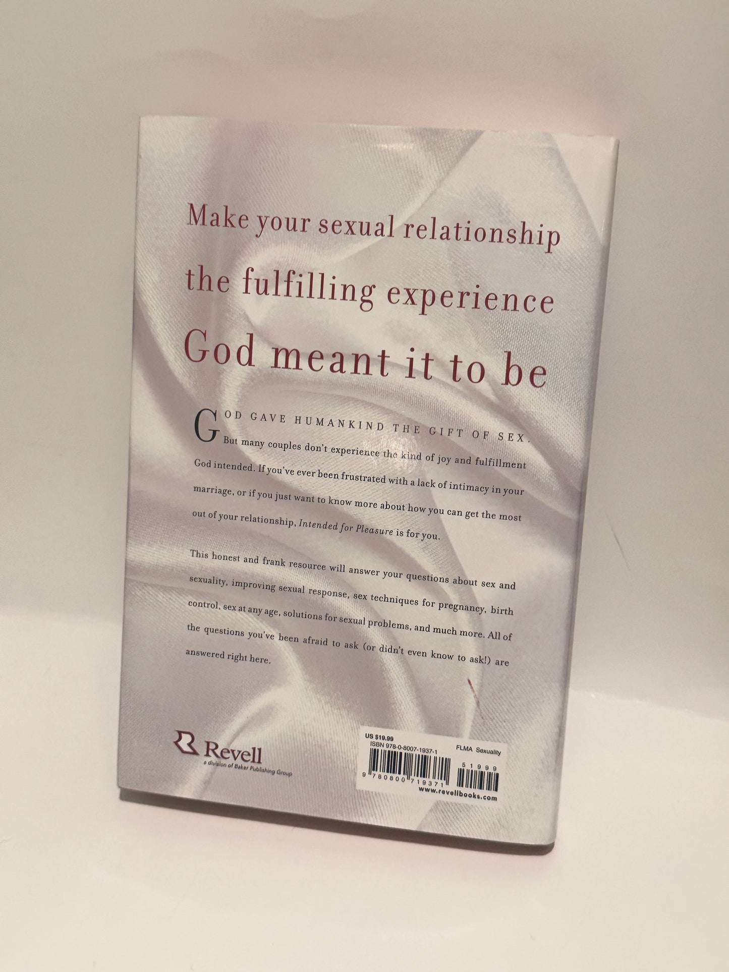 Intended for Pleasure: Sex Technique and Sexual Fulfillment in Christian Marriage