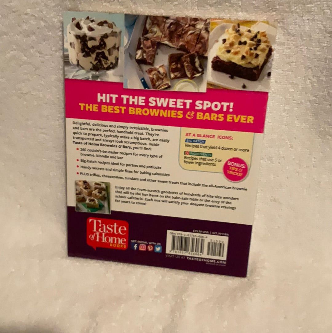 Taste of Home Brownies & Bars Recipe Book