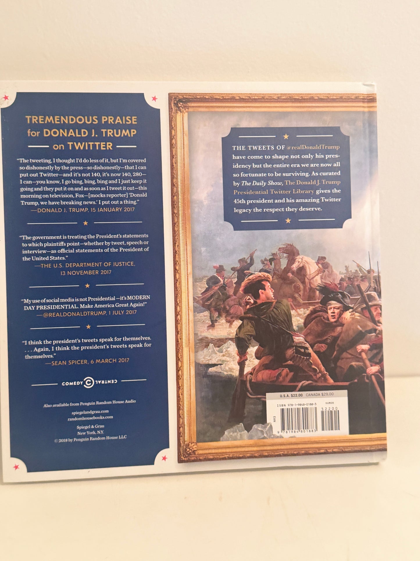 The Donald J. Trump Presidential Twitter Library - Humor & Politics Book