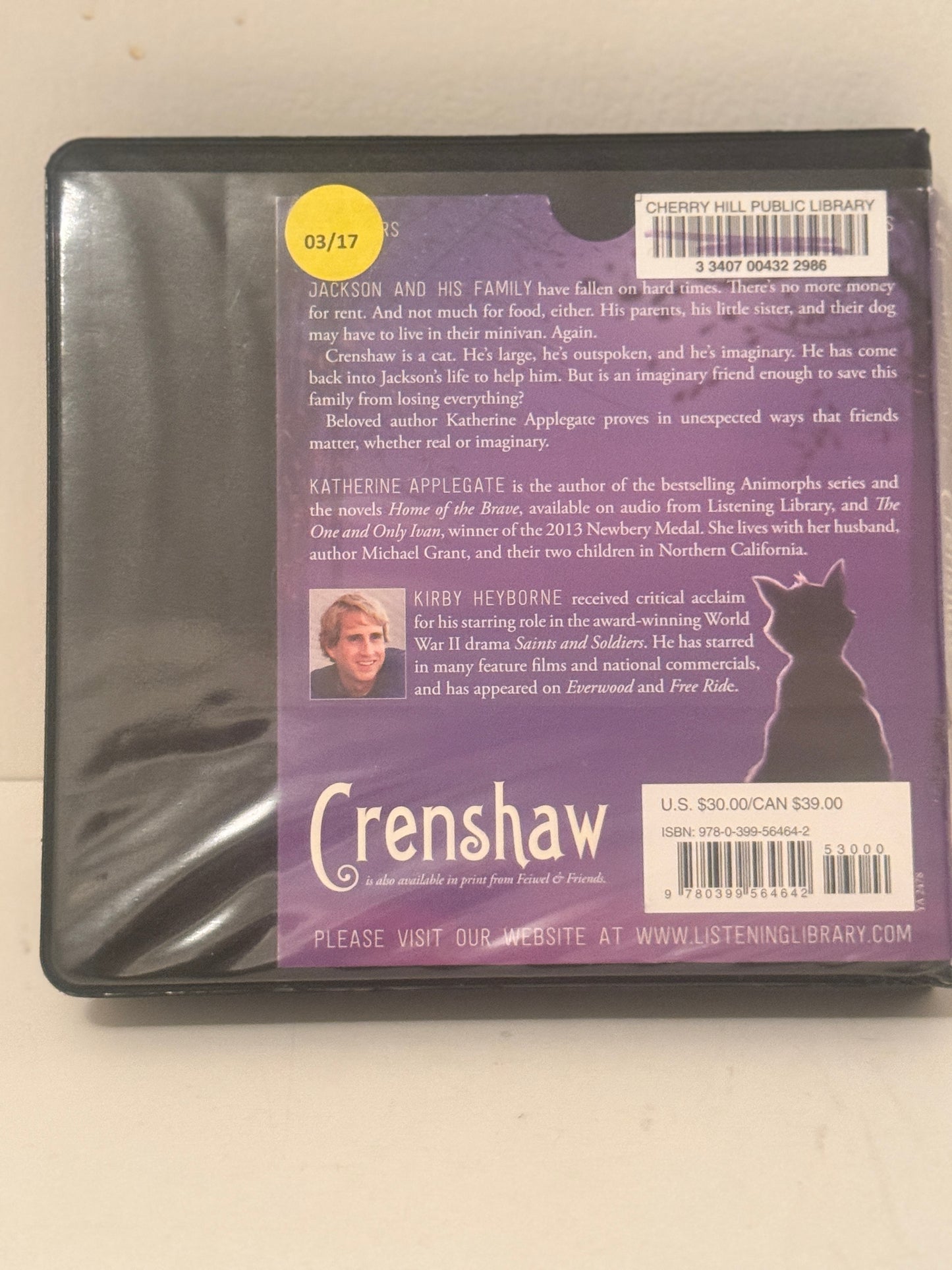 Crenshaw Audiobook by Katherine Applegate - Unabridged Fiction