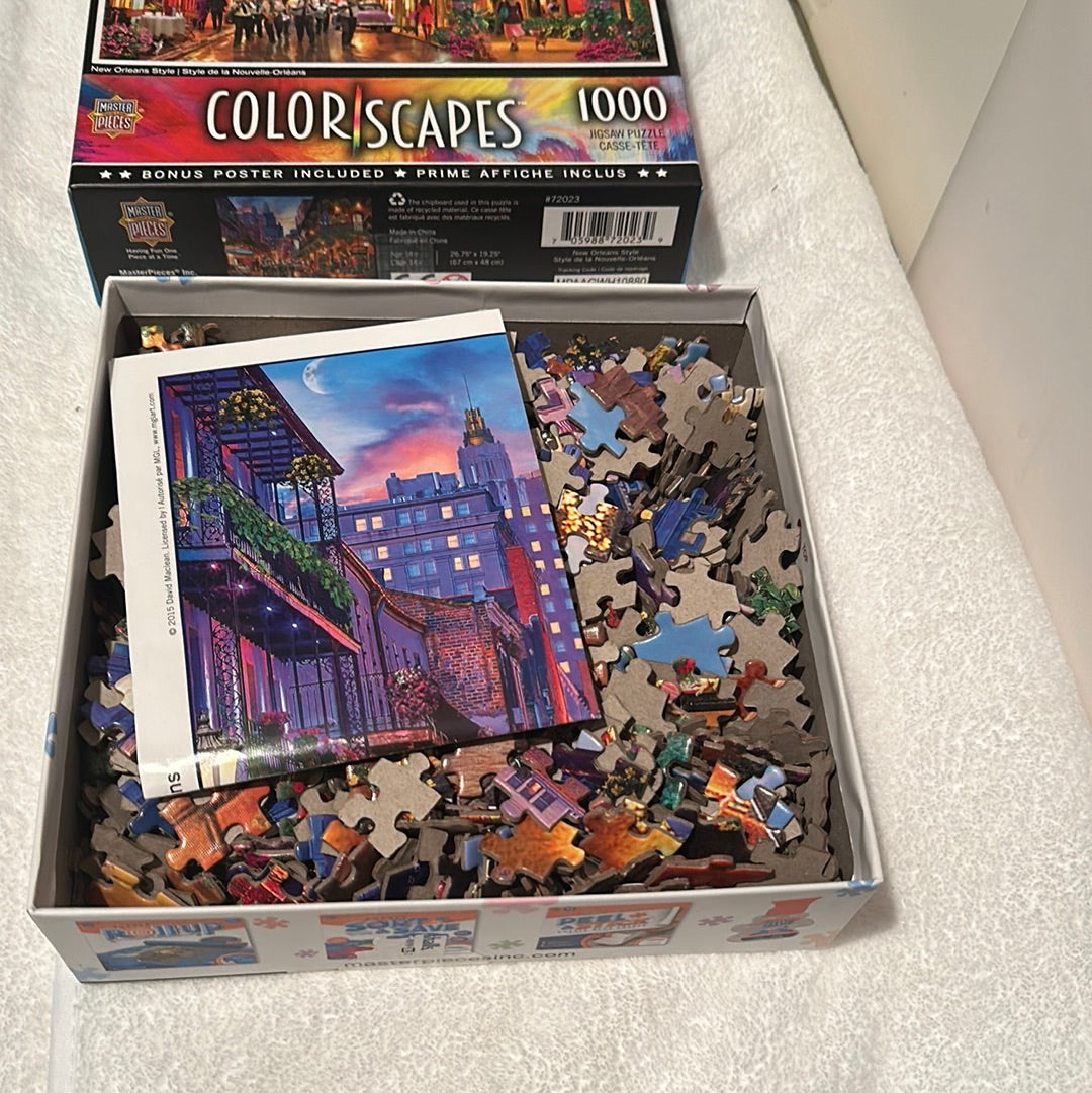New Orleans Style 1000-Piece Linen Jigsaw Puzzle by MasterPieces