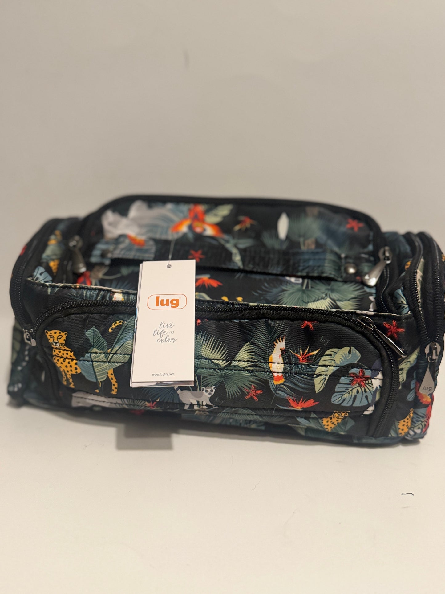 Lug Cosmetic Case Trolley—Wildlife Black for Stylish Organization