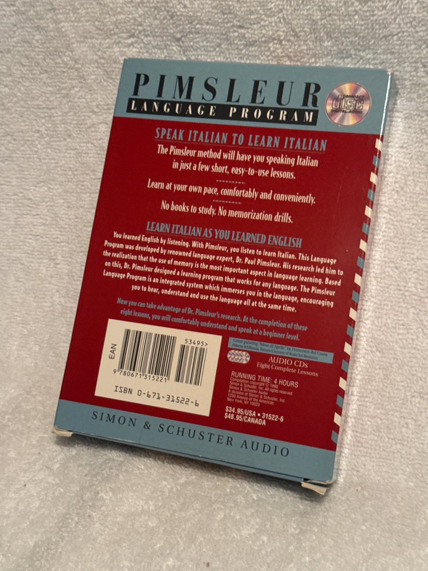 Pimsleur Italian I: Comprehensive Language Learning Series