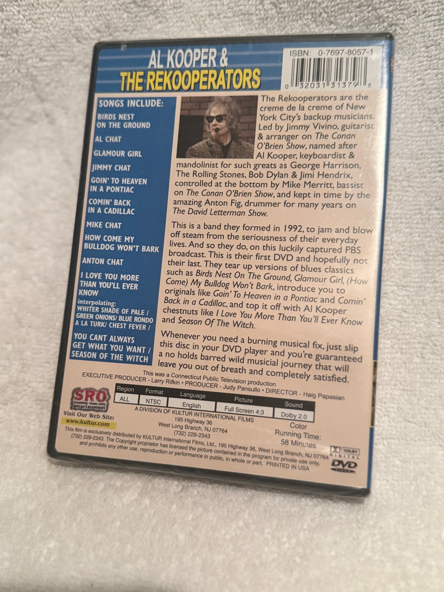 Al Kooper & The Rekooperators: Electric Live Sessions DVD