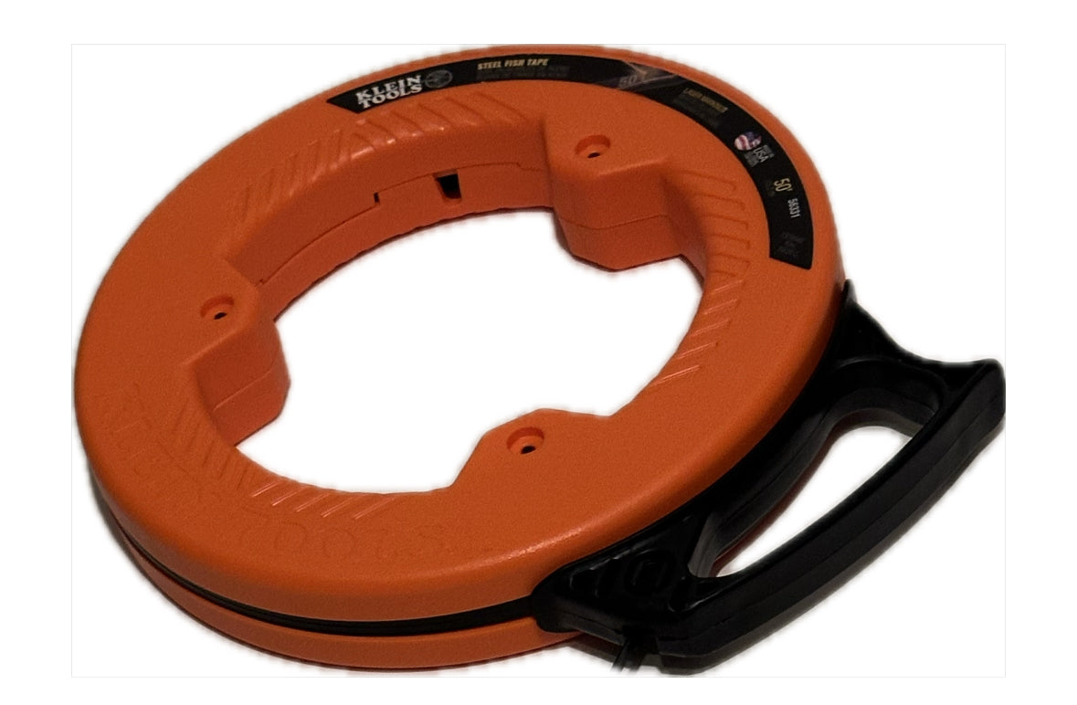 Durable Klein Tools 56001 Fish Tape, 50-Ft Steel Line for Wire Pulling