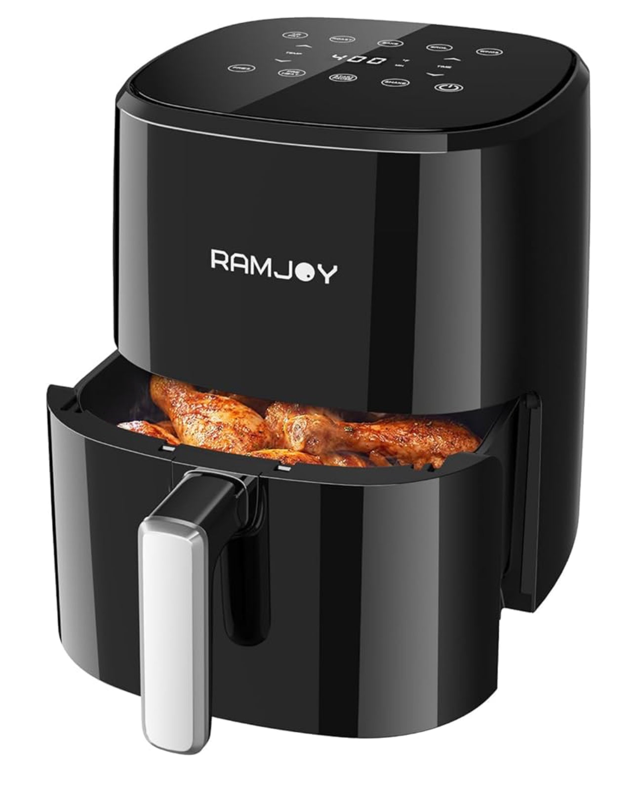 RAMJOY 3.8 QT Air Fryer – 8-in-1 Compact, Nonstick & Easy Cleanup