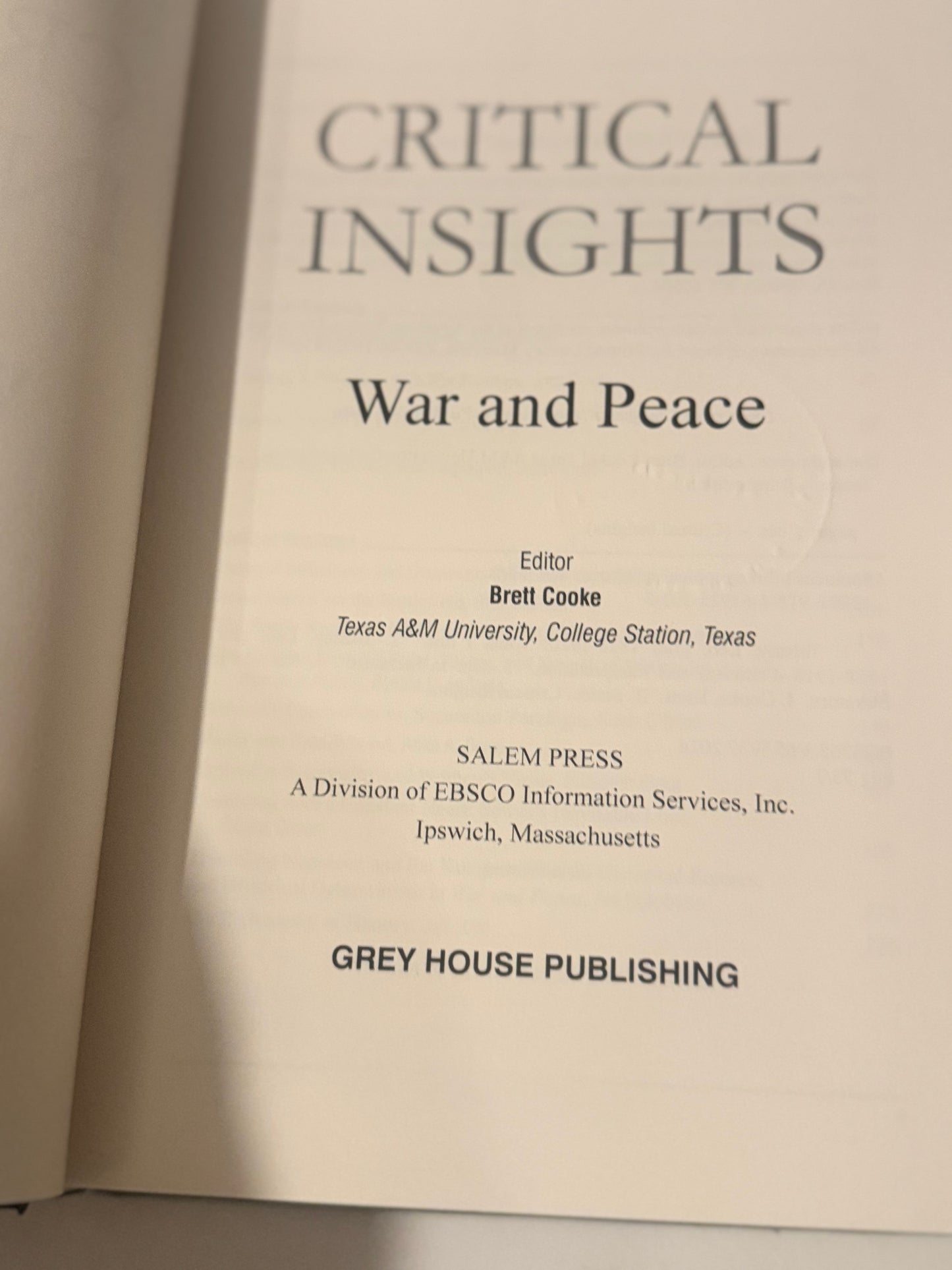 War and Peace Hardback UK Import Tolstoy Book