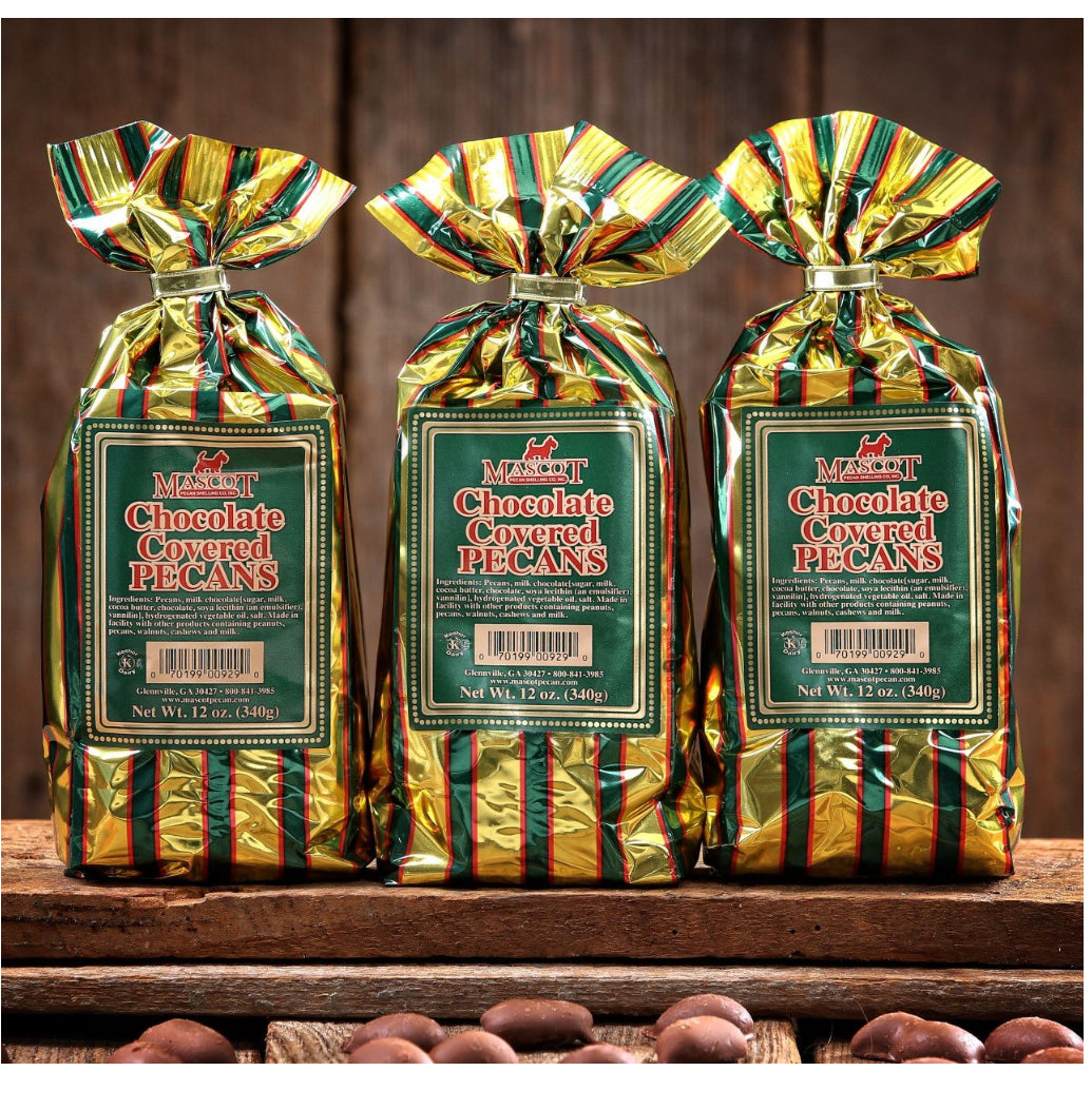 Indulge Mascot pecans