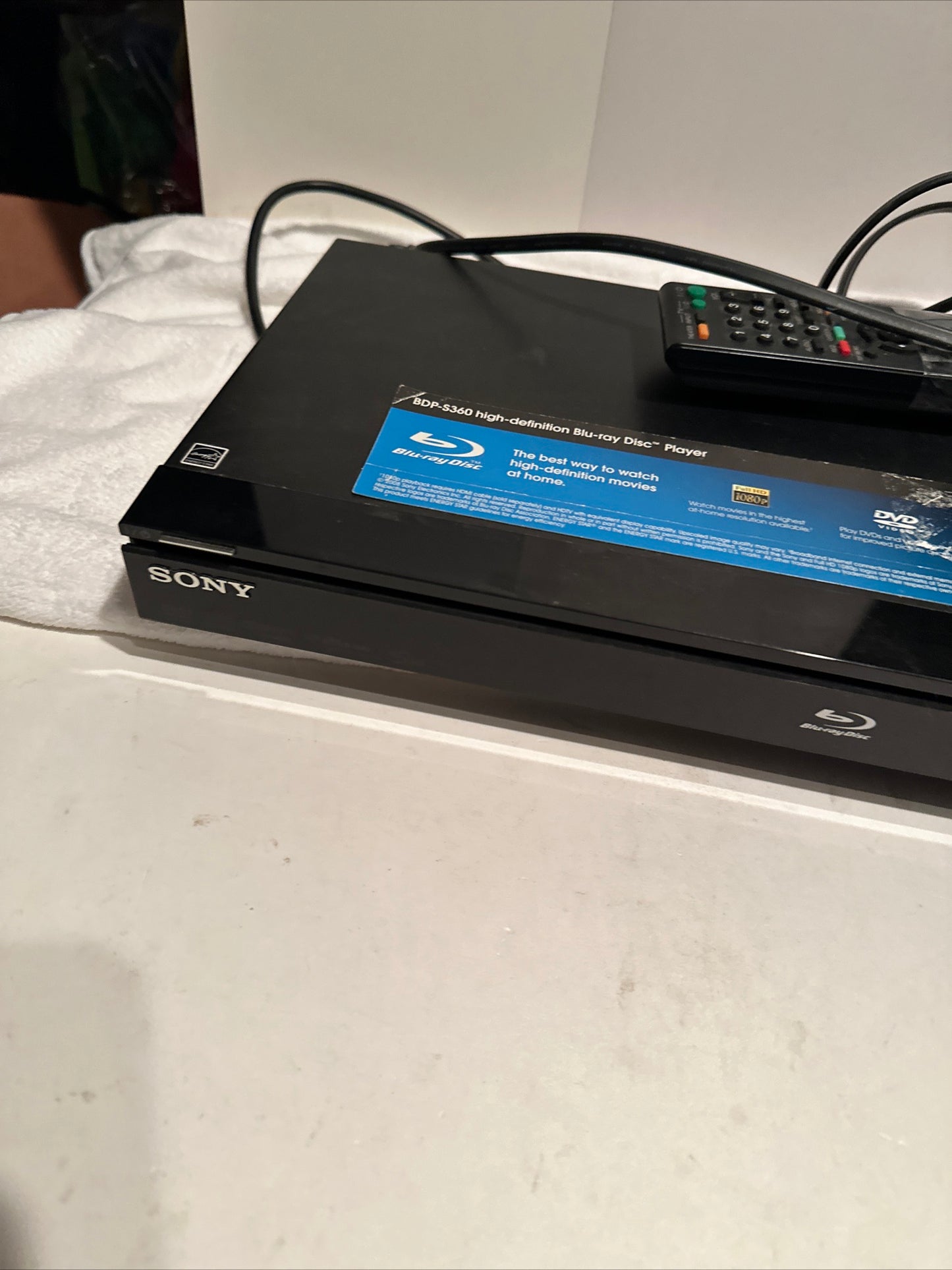 Sony BDP-S360 Blu-Ray & DVD Player | HD Upscaling, HDMI, Home Theater