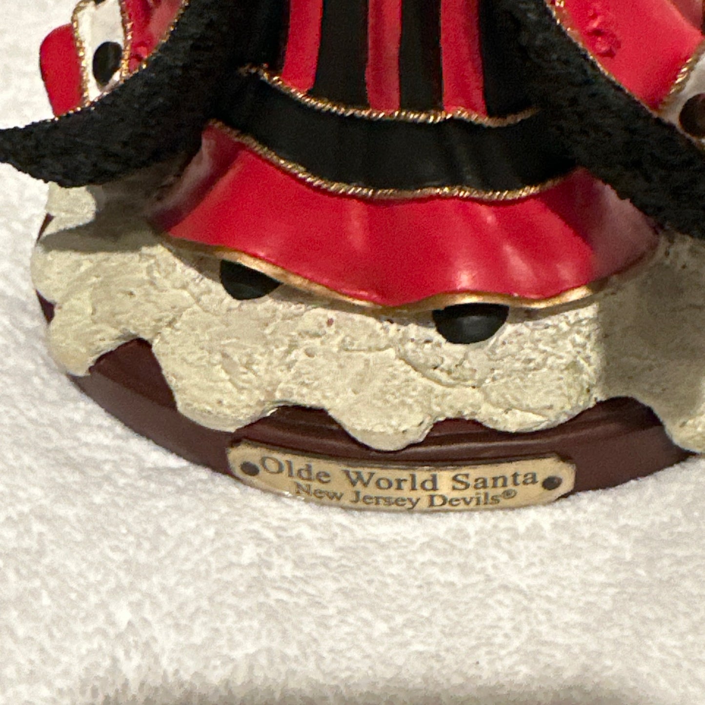 NJ Devils 4th Limited Series Memory Co. Figurine Old World Santa