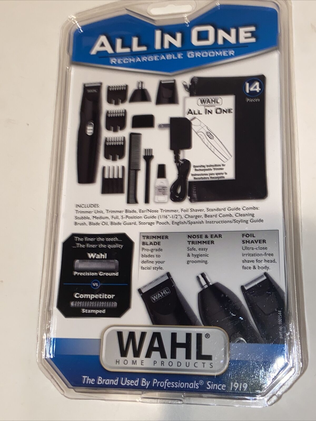 WAHL All in One Nose Ear Body Beard Rechargeable Groomer Precision Blade Trimmer
