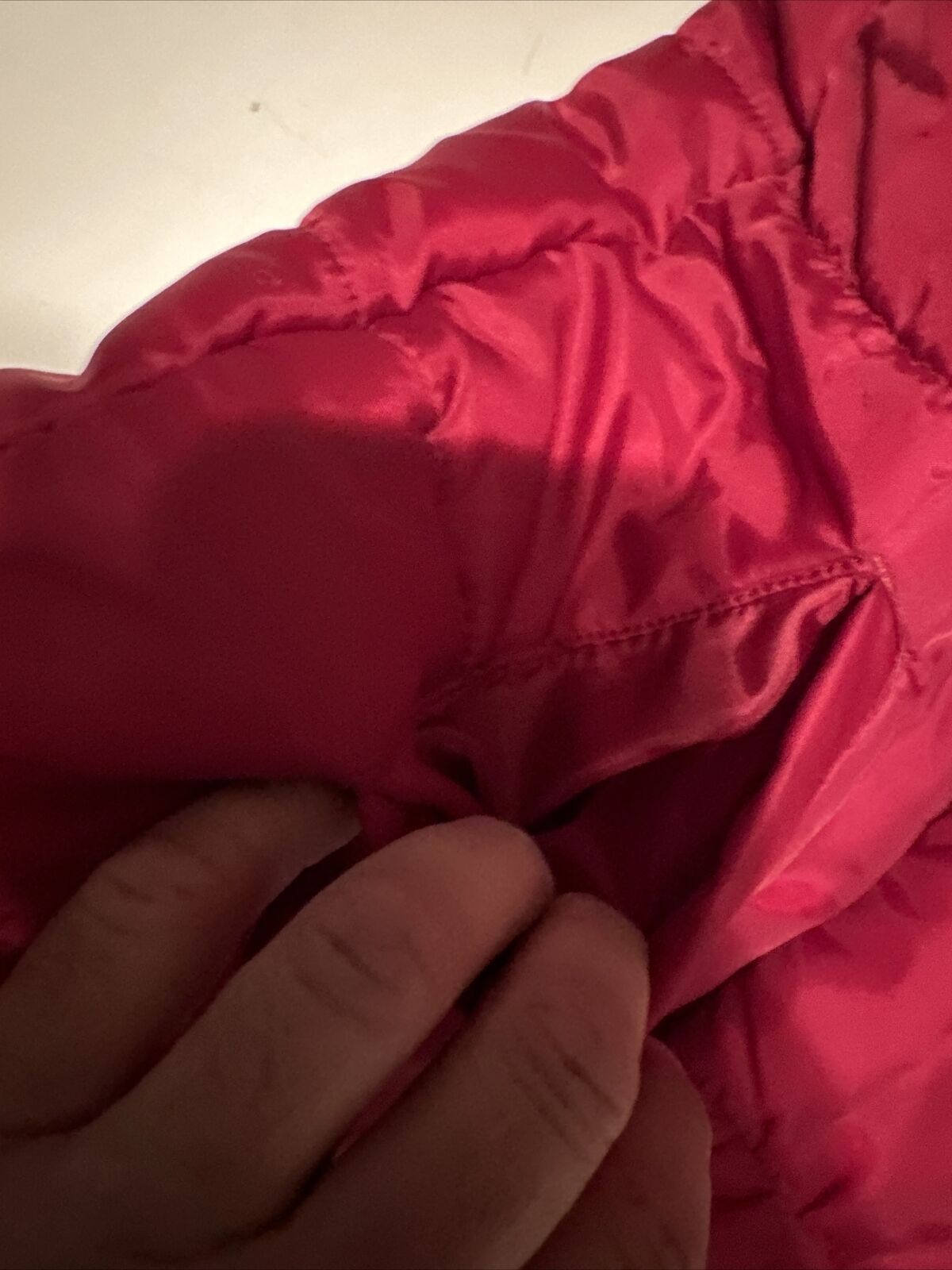 Merona Red High Collar Zip Front Puffer Vest Size M
