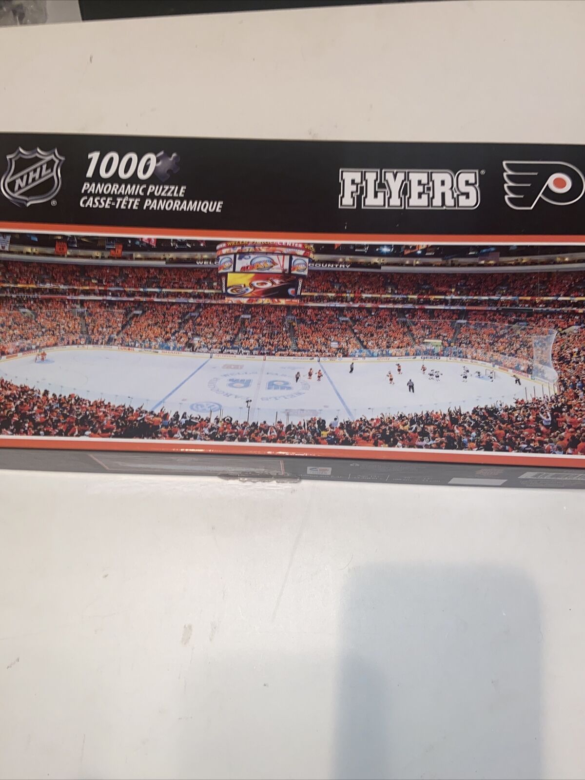 PHILADELPHIA FLYERS PANORAMIC JIGSAW PUZZLE 1000 PC NHL WELLS FARGO CENTER