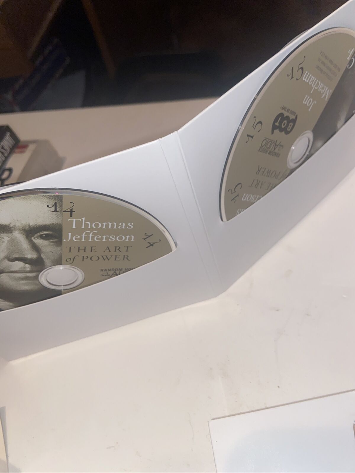 Thomas Jefferson The Art of Power by Jon Meacham 2012 Compact Disc